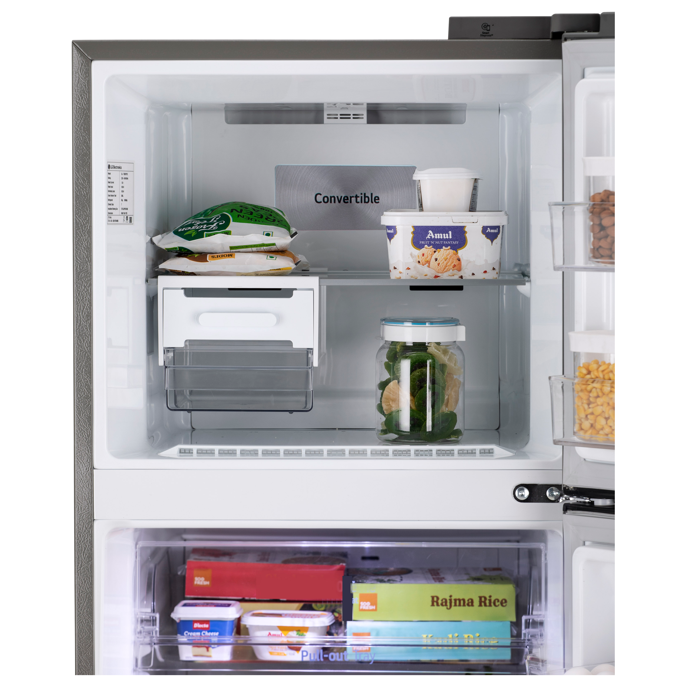 LG 343 Litres 3 Star Frost Free Double Door Convertible Refrigerator with Stabilizer Free Operation (GL-T382TPZX, Shiny Steel) LG 343 Litres 3 Star Frost Free Double Door Convertible Refrigerator with Stabilizer Free Operation (GL-T382TPZX, Shiny Steel)_13