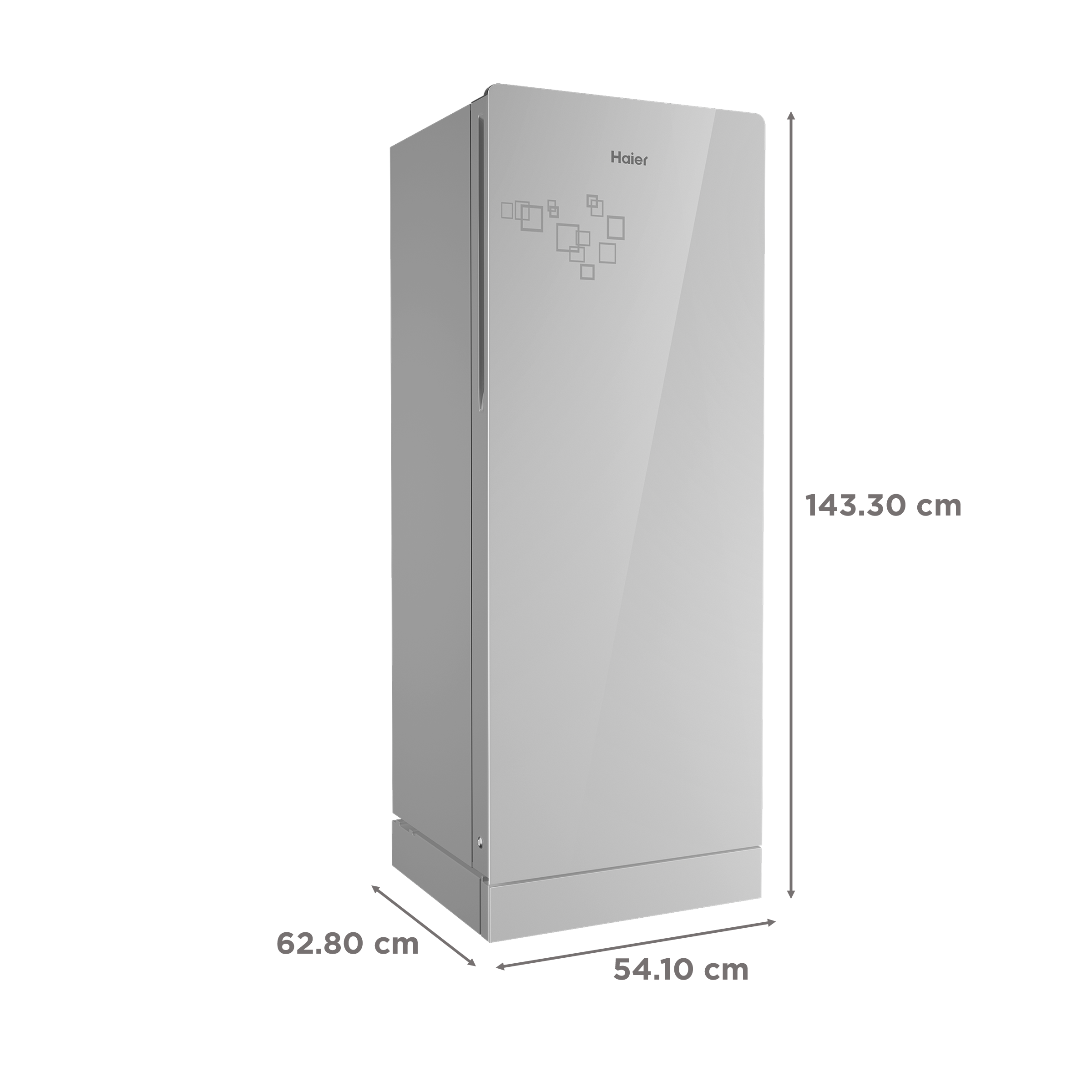 Haier 215 Litres 3 Star Direct Cool Single Door Refrigerator with Base Drawer (HRD-2353PMG-P, Mirror Glass)_3