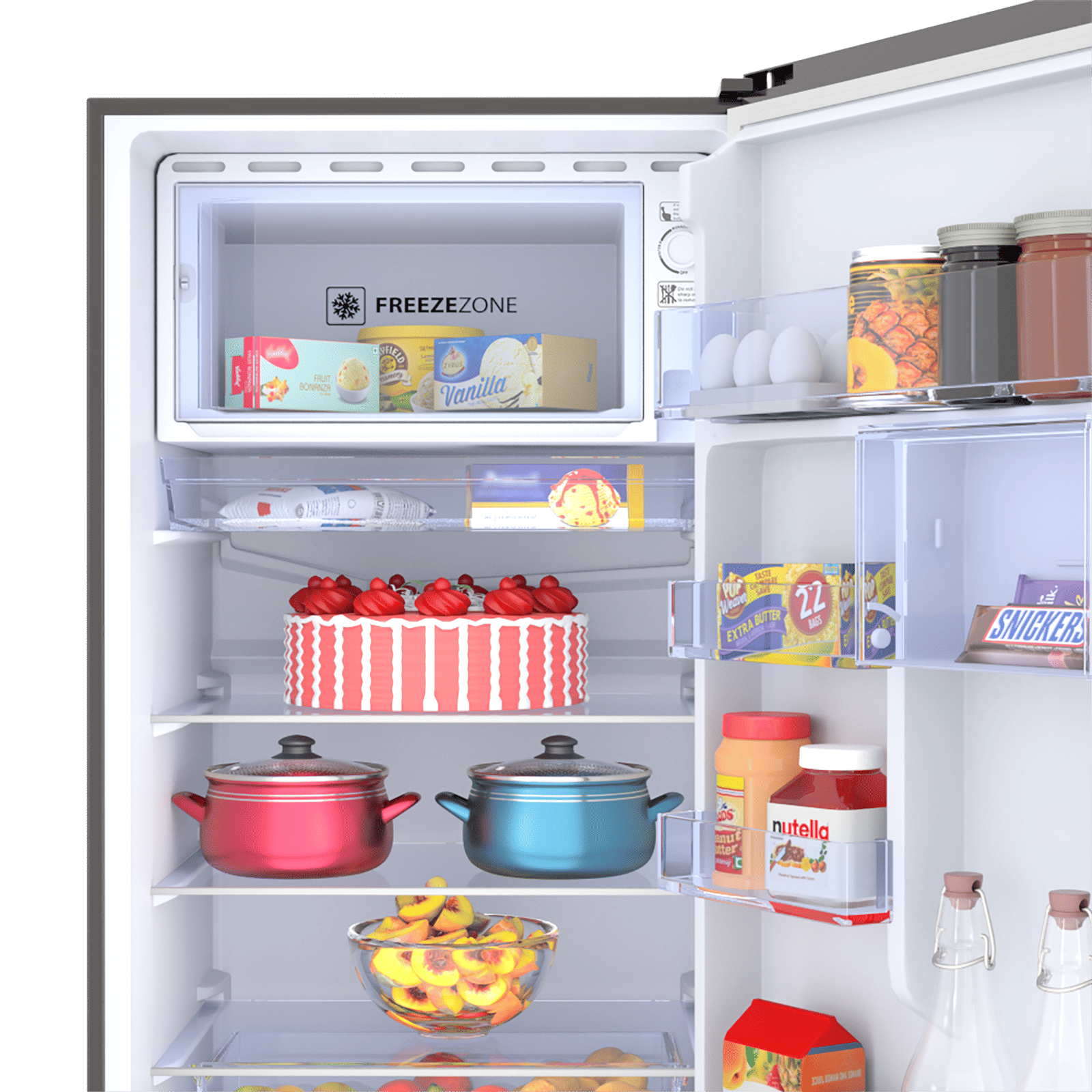 Haier 215 Litres 3 Star Direct Cool Single Door Refrigerator with Base Drawer (HRD-2353PMG-P, Mirror Glass)_7