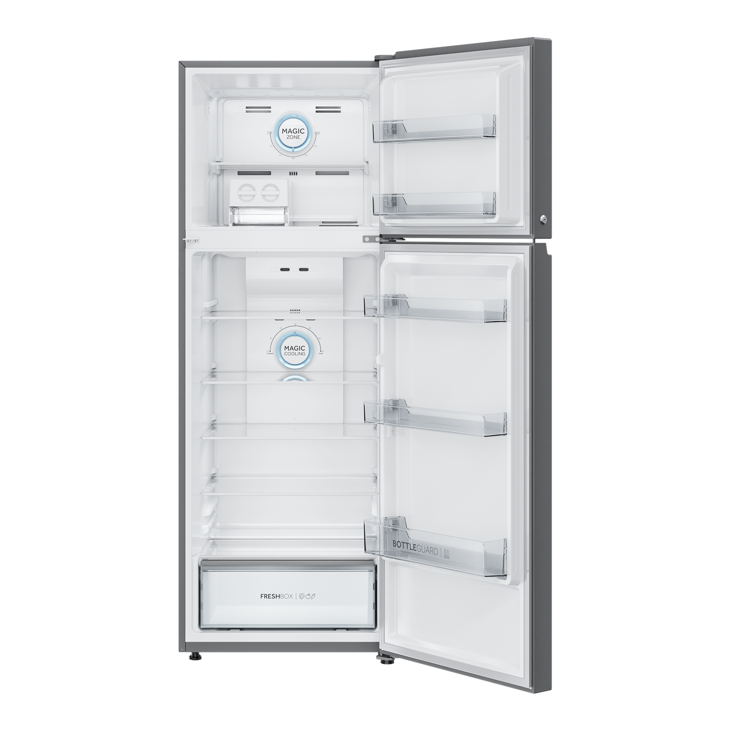 Haier 328 Litres 3 Star Frost Free Double Door Convertible Refrigerator with Triple Inverter Technology (HRF-3783BIS-P, Inox Steel)_6