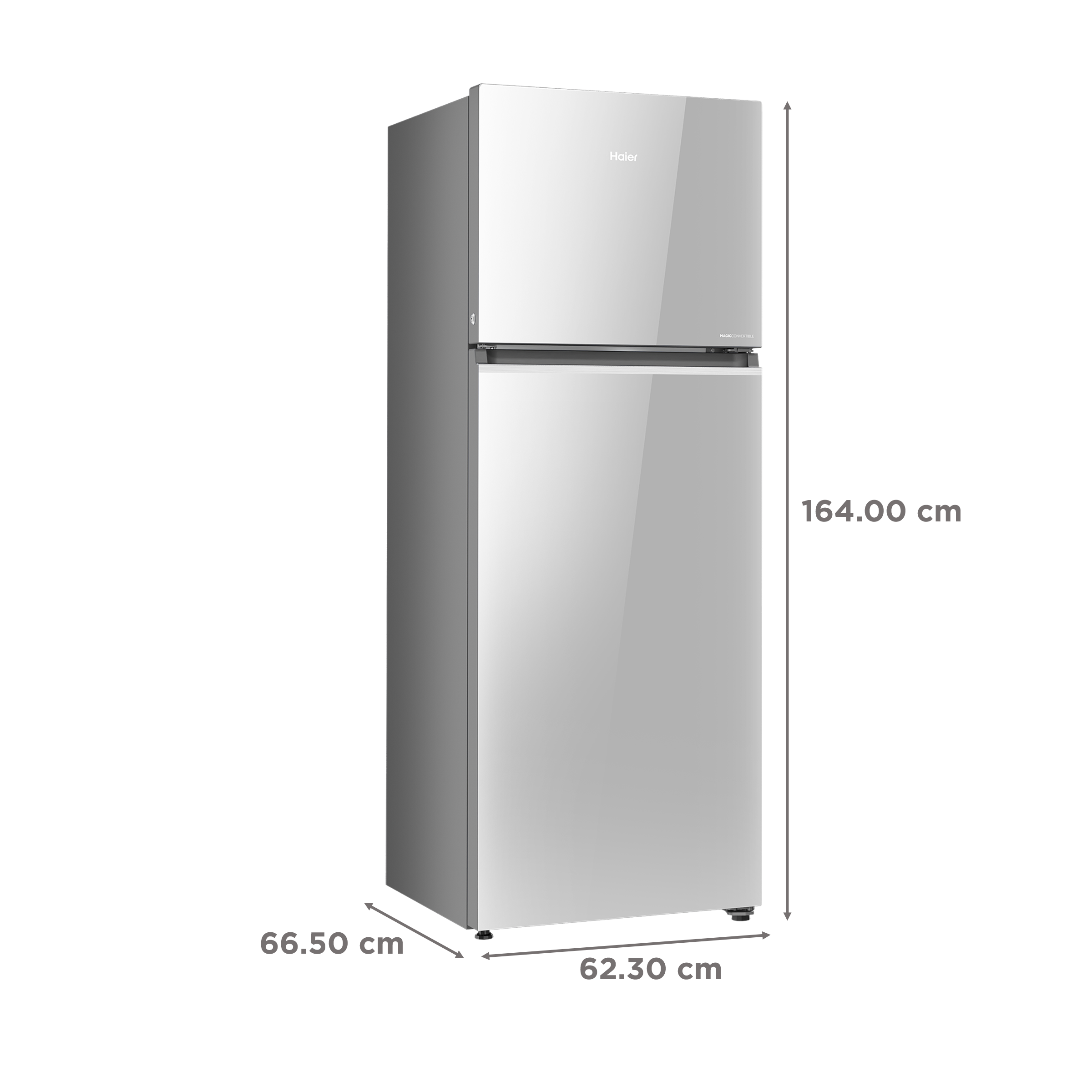 Haier 328 Litres 3 Star Frost Free Double Door Convertible Refrigerator with Triple Inverter Technology (HRF-3783PMG-P, Mirror Glass) Haier 328 Litres 3 Star Frost Free Double Door Convertible Refrigerator with Triple Inverter Technology (HRF-3783PMG-P, Mirror Glass)_3