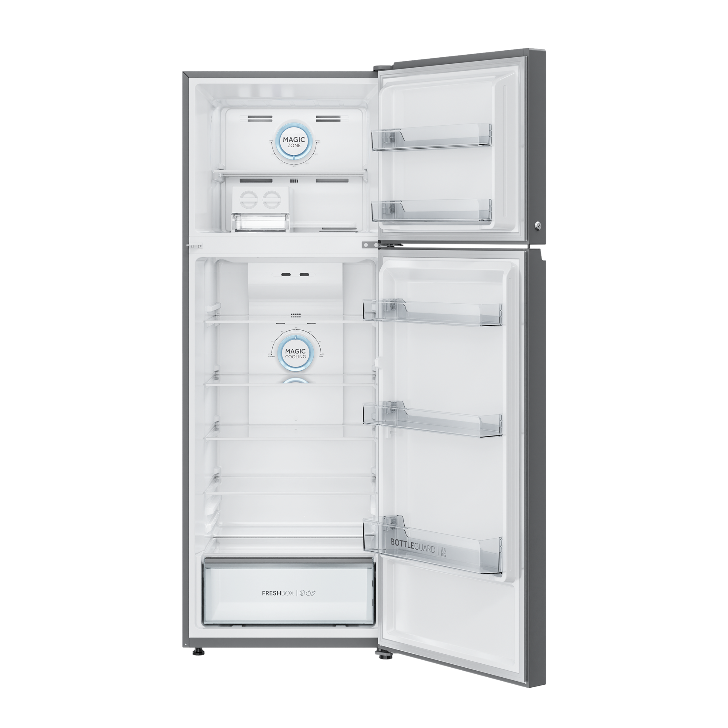 Haier 358 Litres 3 Star Frost Free Double Door Convertible Refrigerator with Triple Inverter Technology (HRF-4083BIS-P, Inox Steel)_5