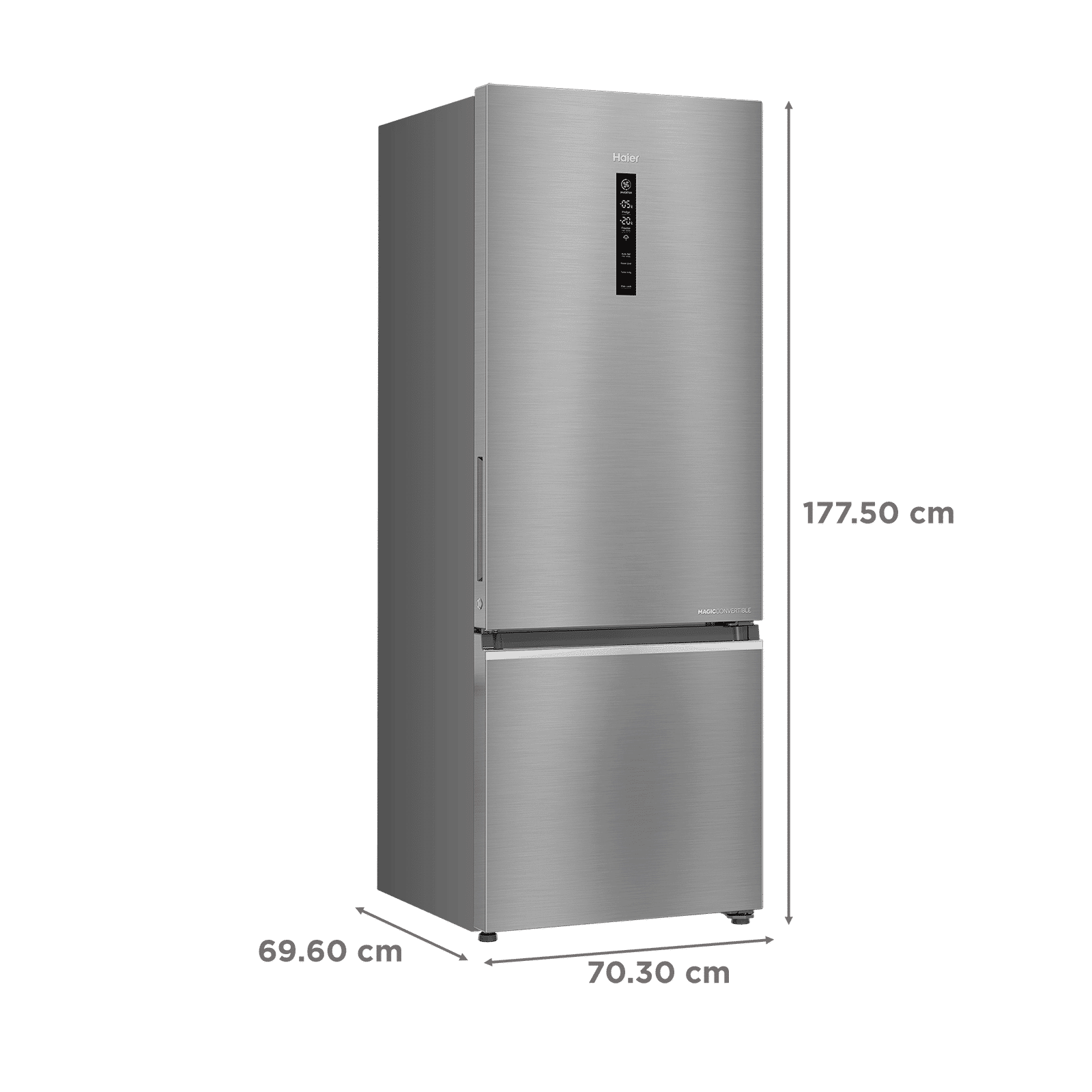 Haier 445 Litres 2 Star Frost Free Double Door Bottom Mount Convertible Refrigerator with Triple Inverter Technology (HRB-4952BIS-P, Inox Steel) Haier 445 Litres 2 Star Frost Free Double Door Bottom Mount Convertible Refrigerator with Triple Inverter Technology (HRB-4952BIS-P, Inox Steel)_3