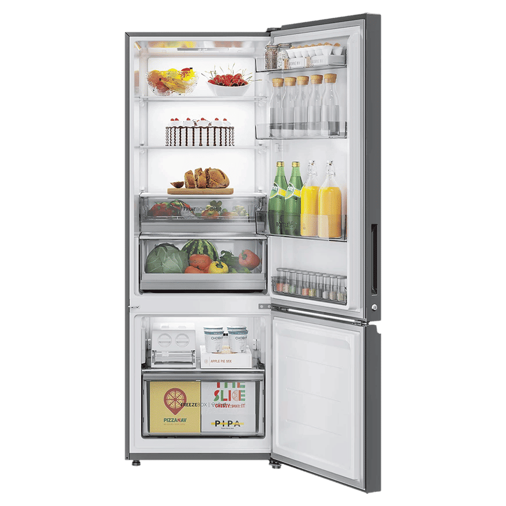 Haier 445 Litres 2 Star Frost Free Double Door Bottom Mount Convertible Refrigerator with Triple Inverter Technology (HRB-4952CKG-P, Black Glass) Haier 445 Litres 2 Star Frost Free Double Door Bottom Mount Convertible Refrigerator with Triple Inverter Technology (HRB-4952CKG-P, Black Glass)_5
