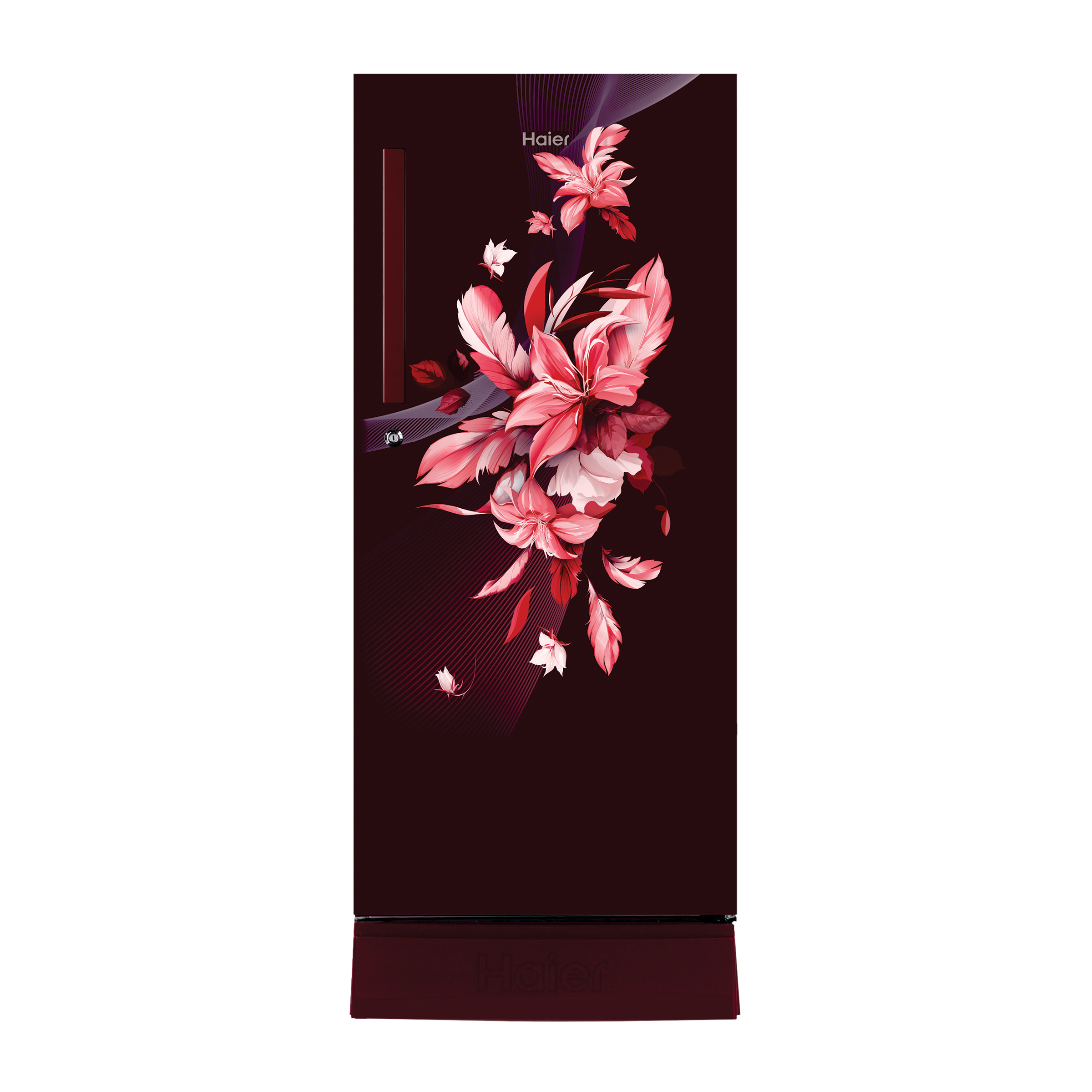 Haier 190 Litres 3 Star Direct Cool Single Door Refrigerator with Diamond Edge Freezing Technology (HRD-2103PRO-P, Red Opal)_1