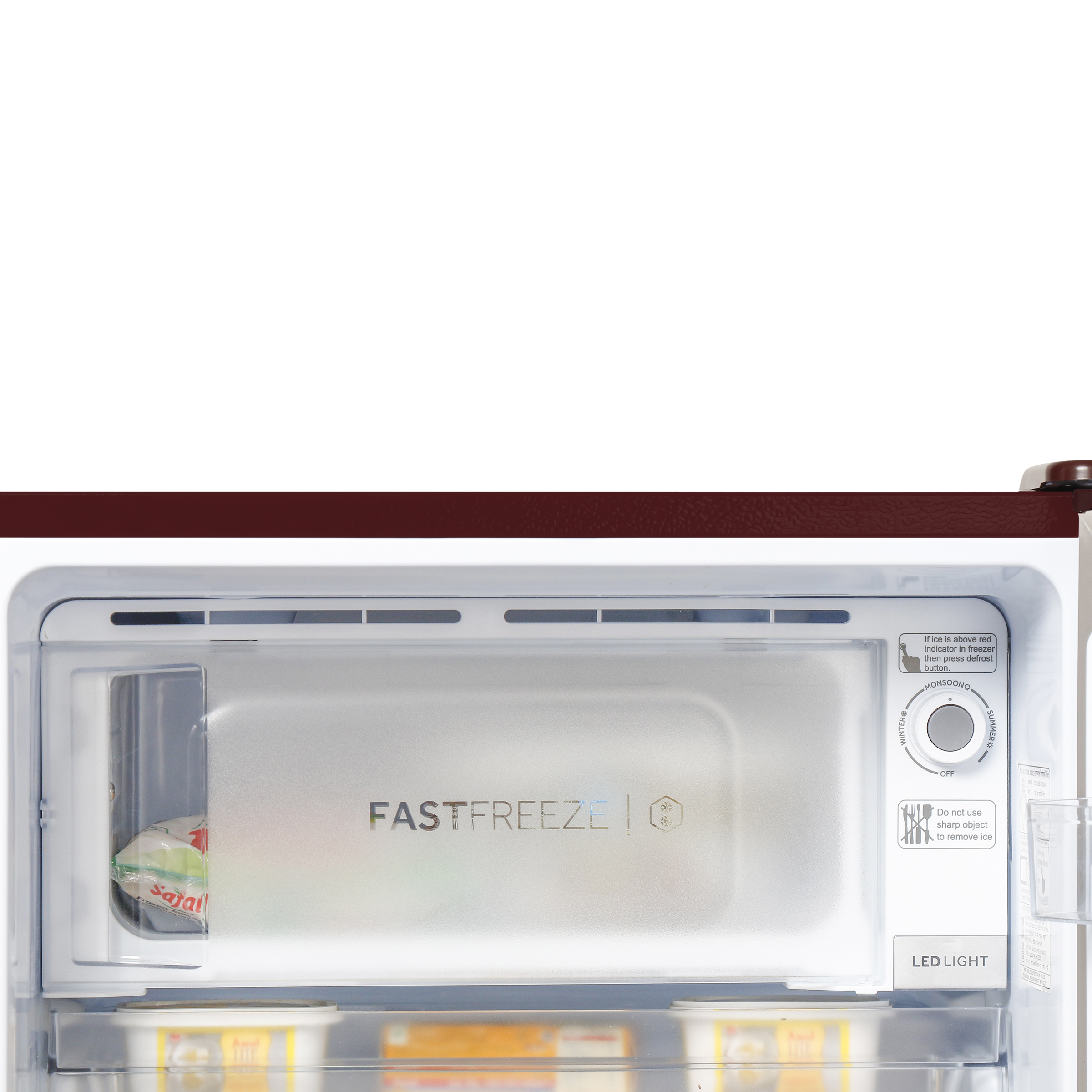 Haier 190 Litres 3 Star Direct Cool Single Door Refrigerator with Diamond Edge Freezing Technology (HRD-2103PRO-P, Red Opal)_10