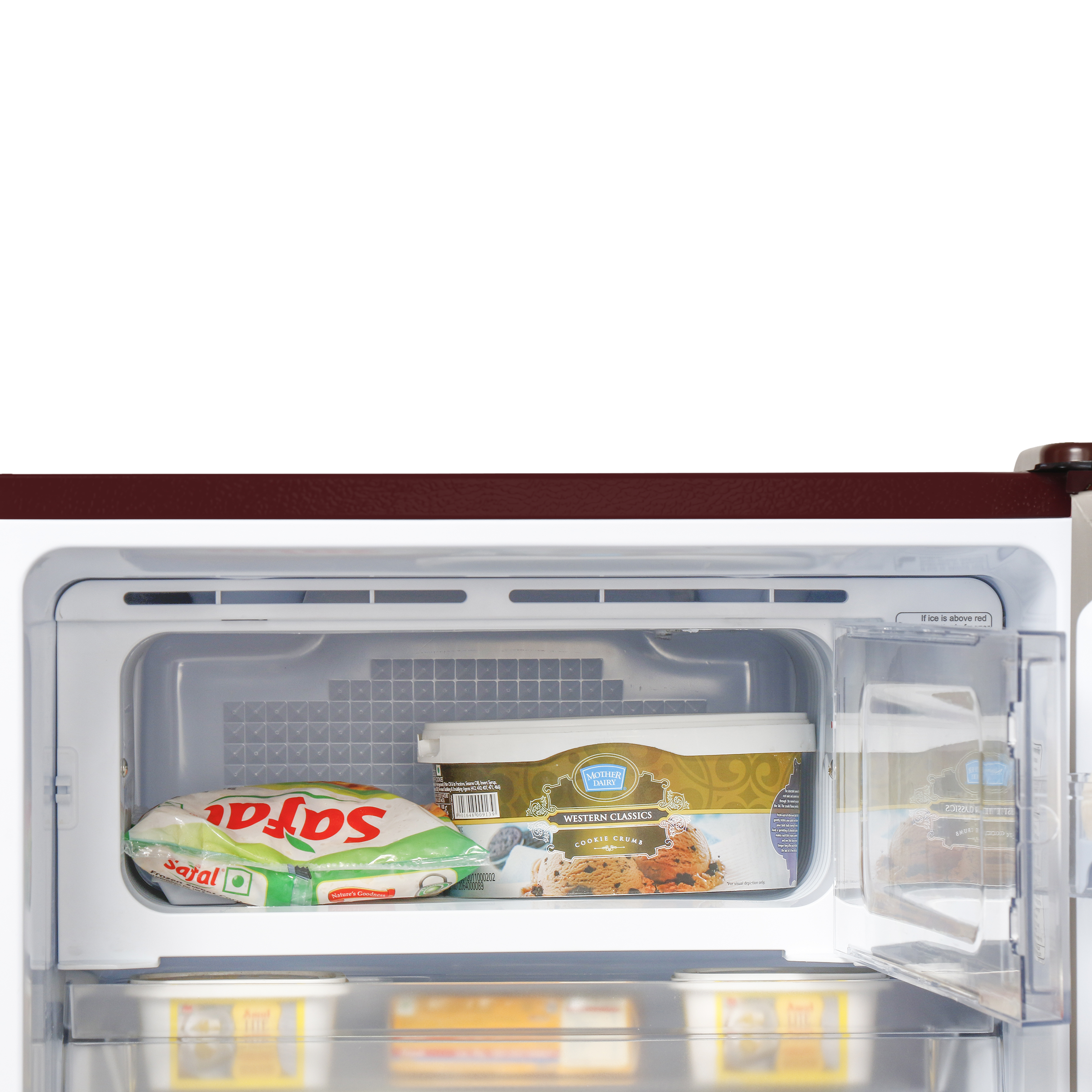 Haier 190 Litres 3 Star Direct Cool Single Door Refrigerator with Diamond Edge Freezing Technology (HRD-2103PRO-P, Red Opal)_13