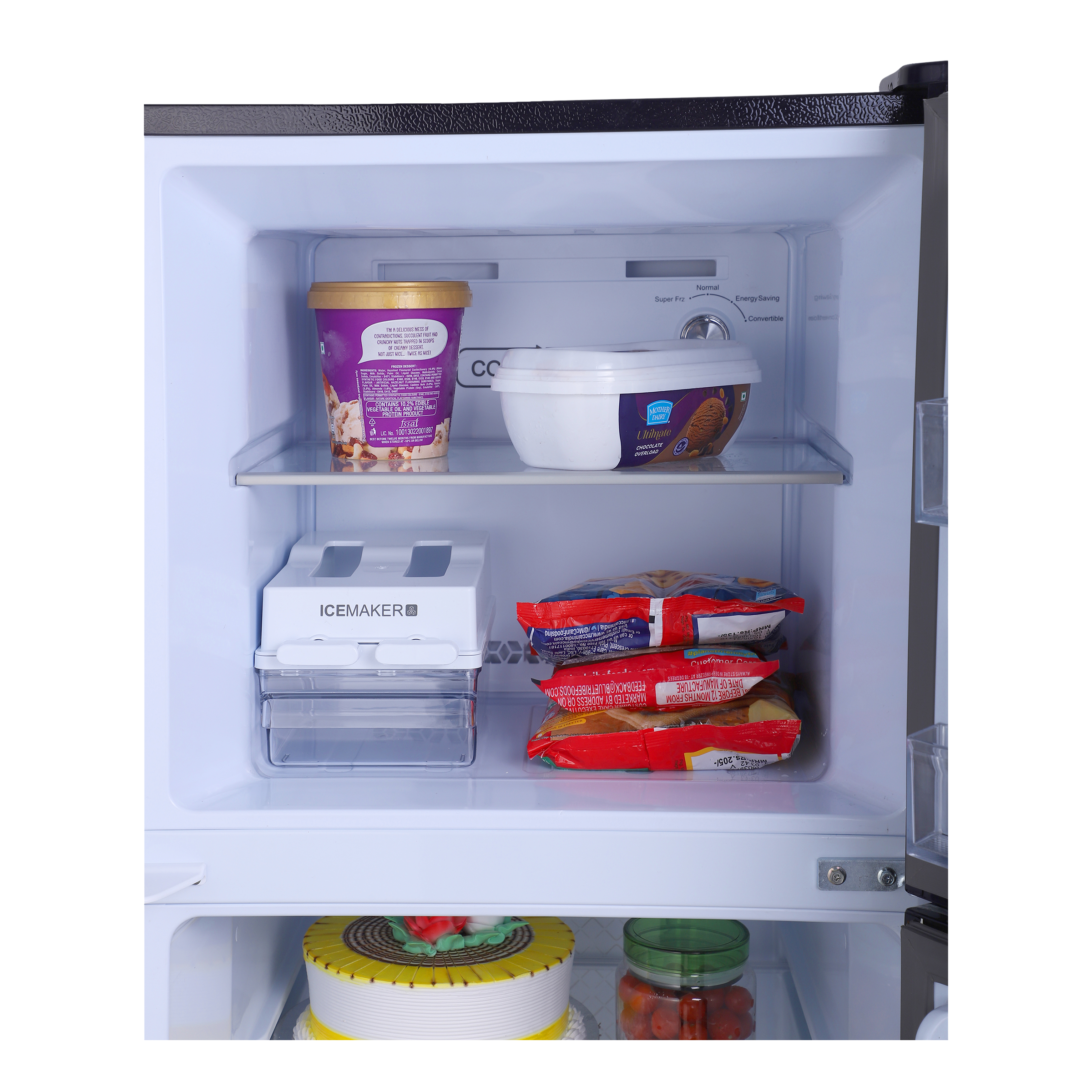 Haier 240 Litres 2 Star Frost Free Double Door Convertible Refrigerator with Turbo Icing (HRF-2902CKO-P, Black Opal)_11