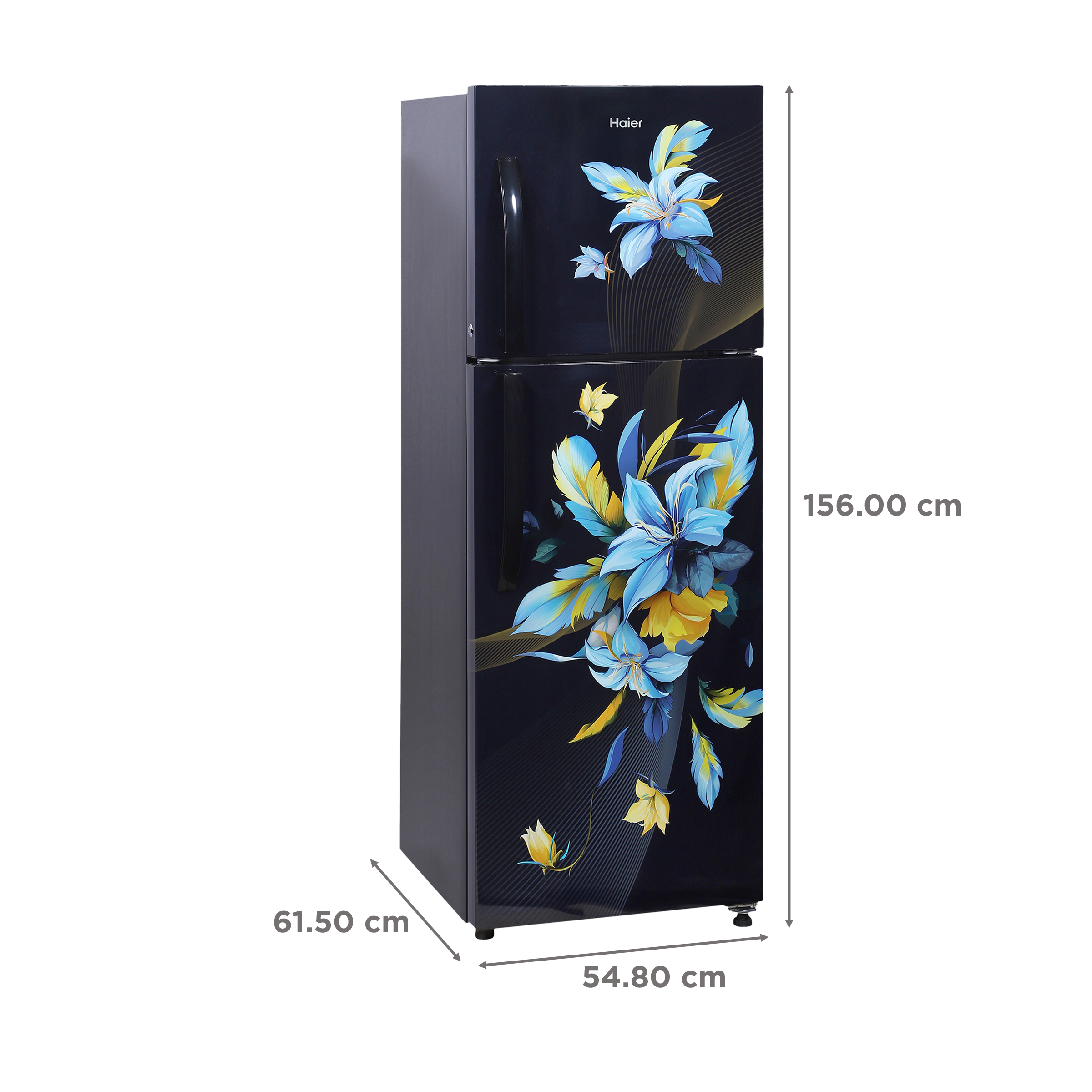 Haier 240 Litres 2 Star Frost Free Double Door Convertible Refrigerator with Turbo Icing (HRF-2902CKO-P, Black Opal)_3