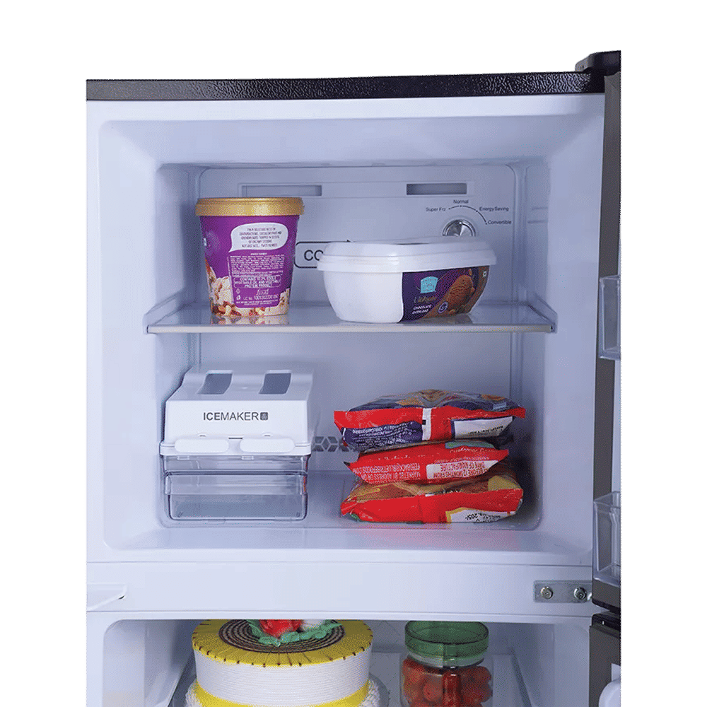 Haier 240 Litres 2 Star Frost Free Double Door Convertible Refrigerator with Turbo Icing (HRF-2902CKO-P, Black Opal)_7