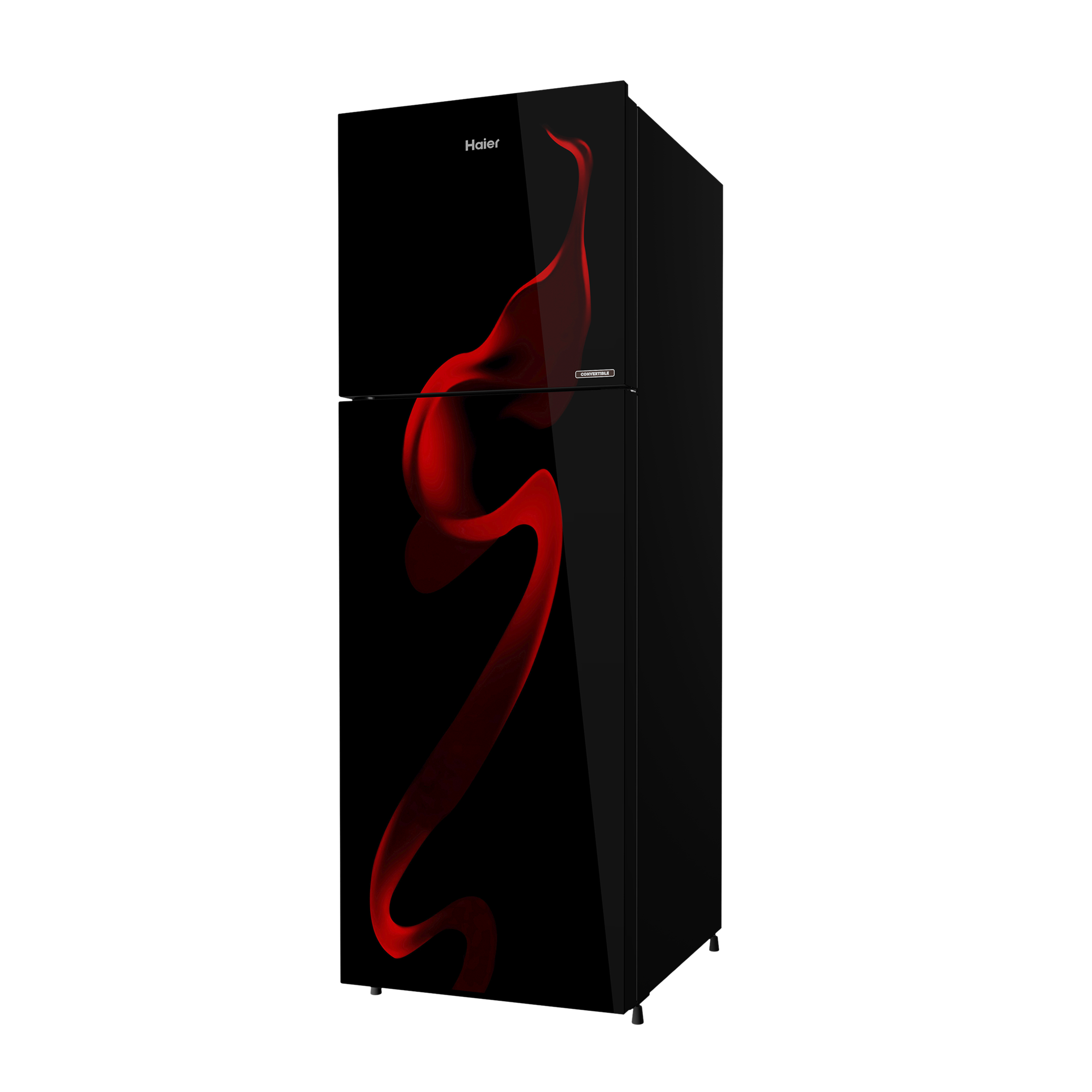 Haier 240 Litres 3 Star Frost Free Double Door Convertible Refrigerator with Turbo Icing (HRF-2903CSG-P, Spiral Glass)_4