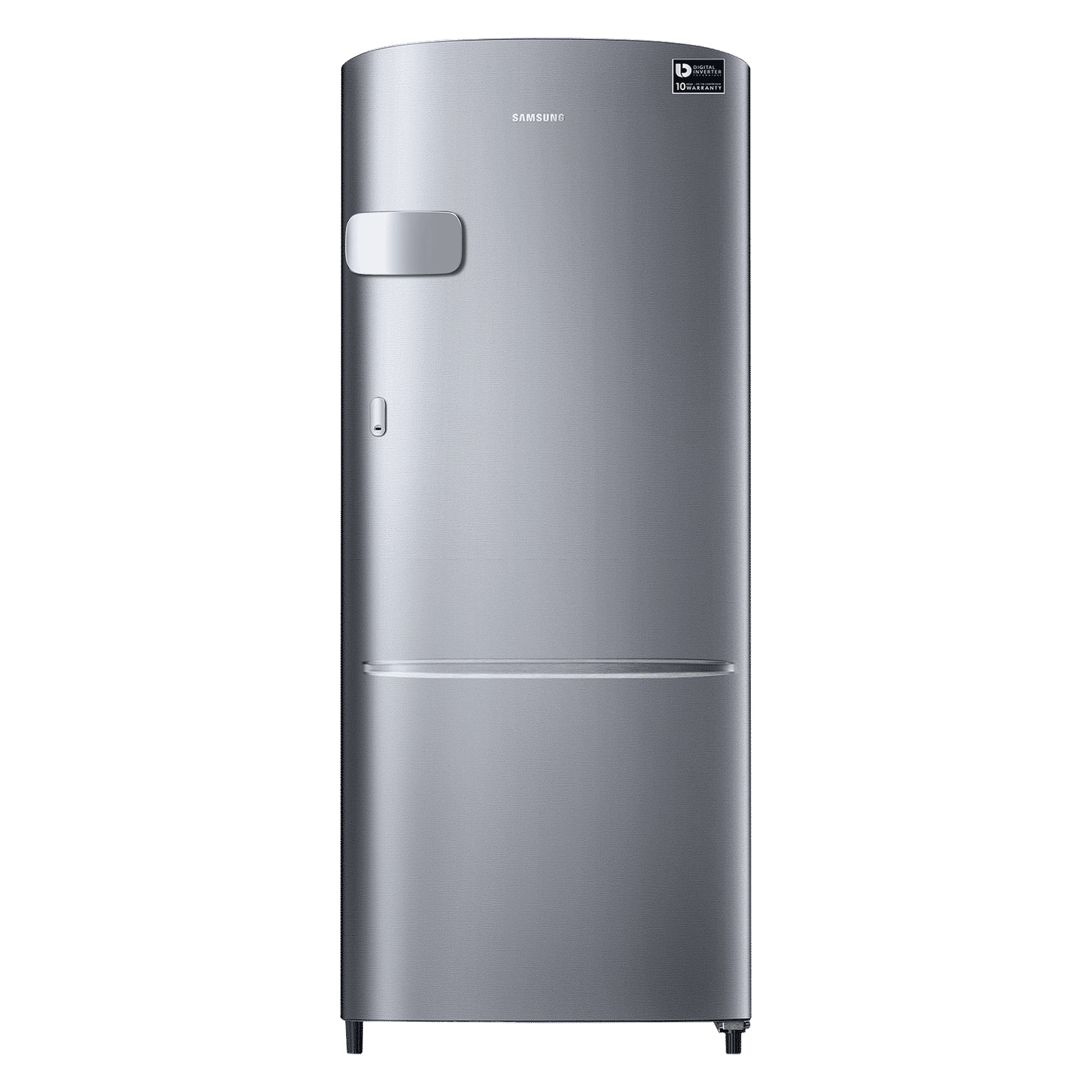 SAMSUNG Stylish Grande 183 Litres3 Star Direct Cool Single Door Refrigerator with Anti Bacterial Gasket (RR20C2Y23S8/HL, Elegant Inox)_1