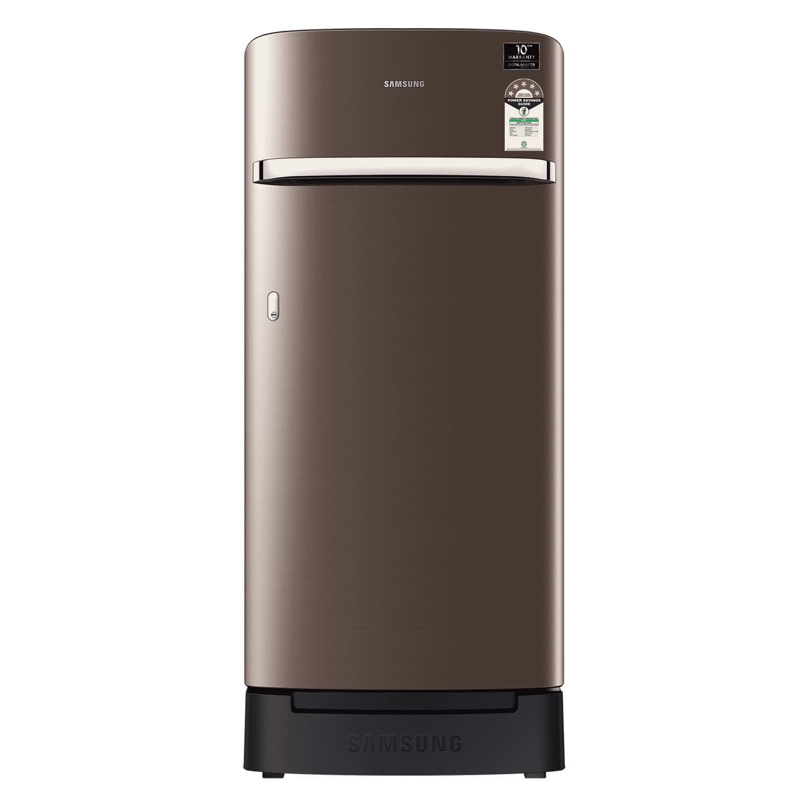 SAMSUNG Horizontal Curve 189 Litres 5 Star Direct Cool Single Door Refrigerator with Anti Bacterial Gasket (RR21C2H25DX/HL, Luxe Brown)_1