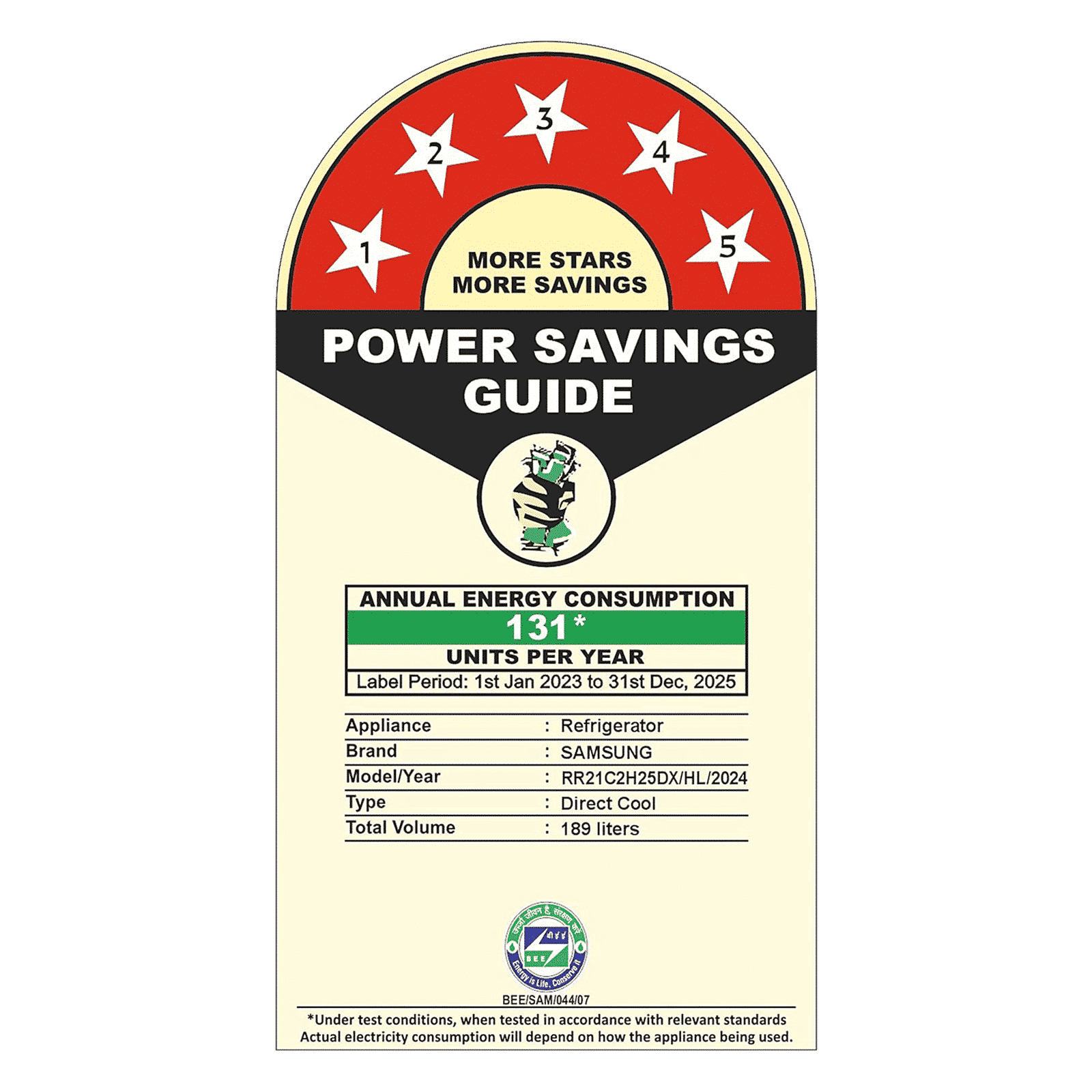 SAMSUNG Horizontal Curve 189 Litres 5 Star Direct Cool Single Door Refrigerator with Anti Bacterial Gasket (RR21C2H25DX/HL, Luxe Brown)_16