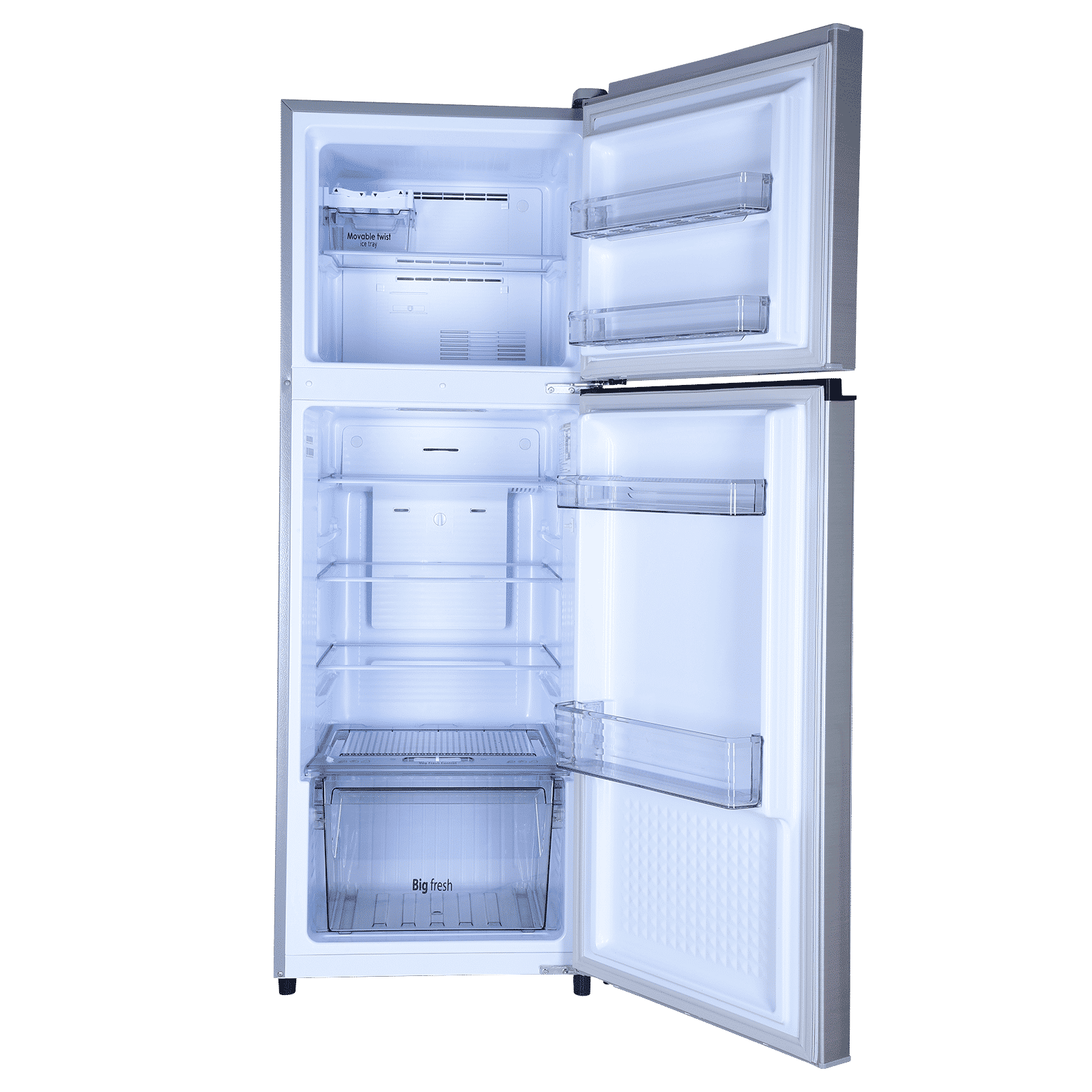 Croma 236 Litres 2 Star Frost Free Double Door Refrigerator with Inverter Technology ( Shining Silver)_6