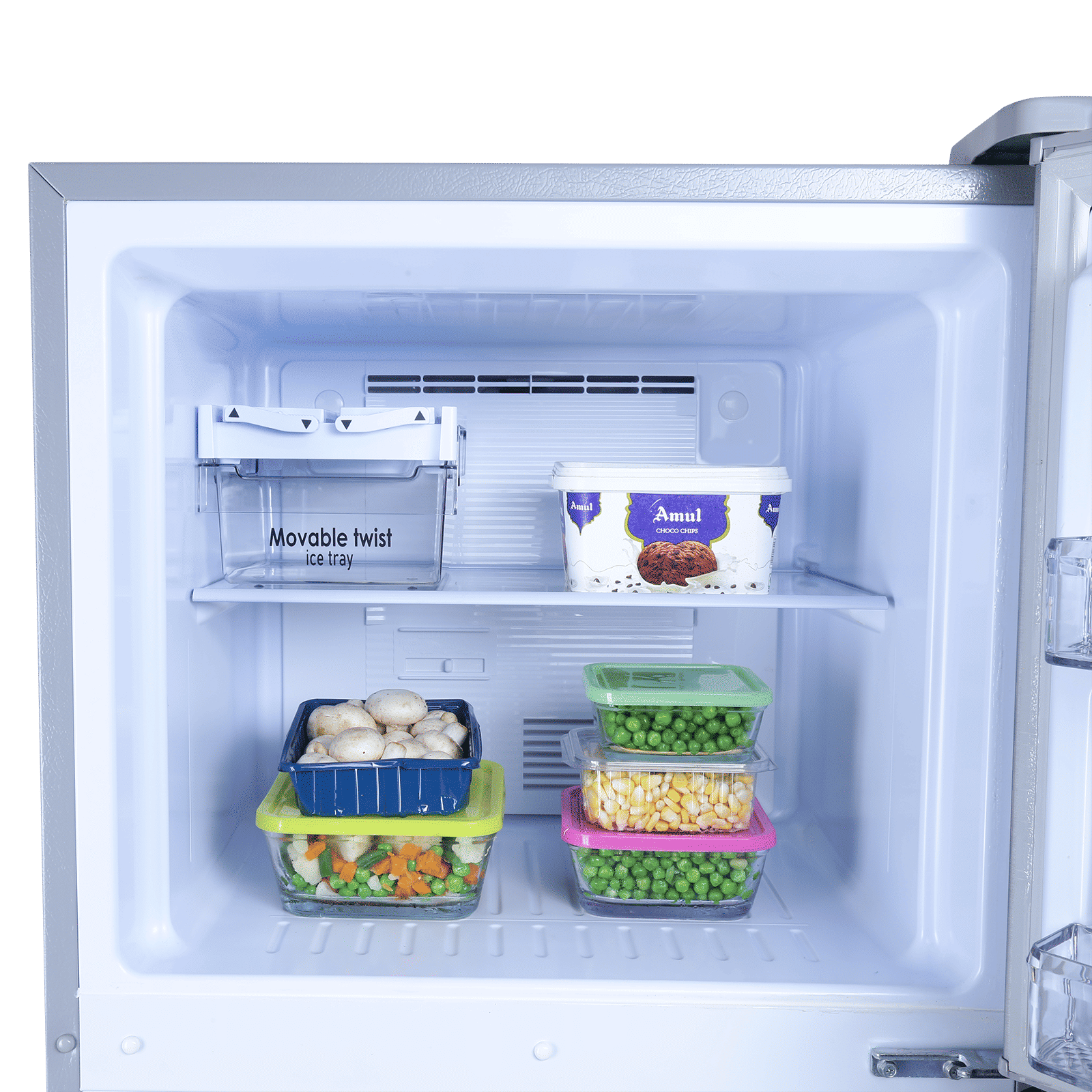 Croma 236 Litres 2 Star Frost Free Double Door Refrigerator with Inverter Technology ( Shining Silver)_8