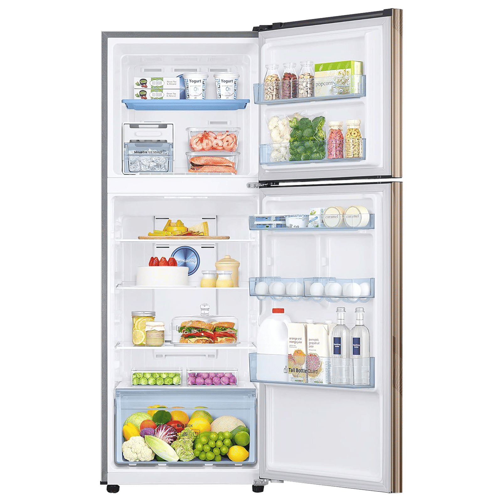 SAMSUNG 301 Litres 2 Star Frost Free Double Door Refrigerator with Twin Plus Cooling Technology (RT34C4522YB/HL, Bronze Archi) SAMSUNG 301 Litres 2 Star Frost Free Double Door Refrigerator with Twin Plus Cooling Technology (RT34C4522YB/HL, Bronze Archi)_5