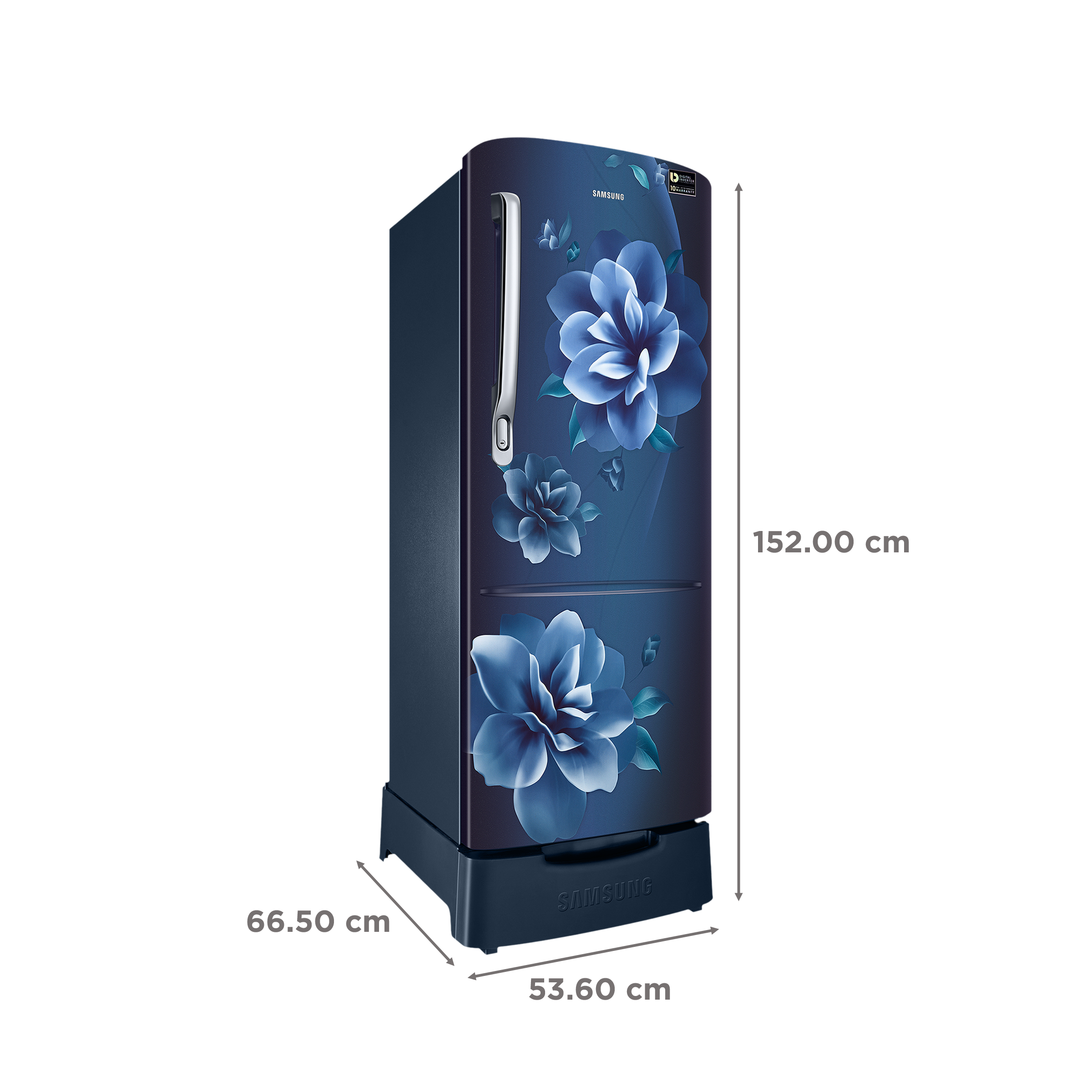 SAMSUNG Stylish Grande 223 Litres3 Star Direct Cool Single Door Refrigerator with Base Stand Drawer (RR24C2823CU/NL, Camellia Blue) SAMSUNG Stylish Grande 223 Litres3 Star Direct Cool Single Door Refrigerator with Base Stand Drawer (RR24C2823CU/NL, Camellia Blue)_3