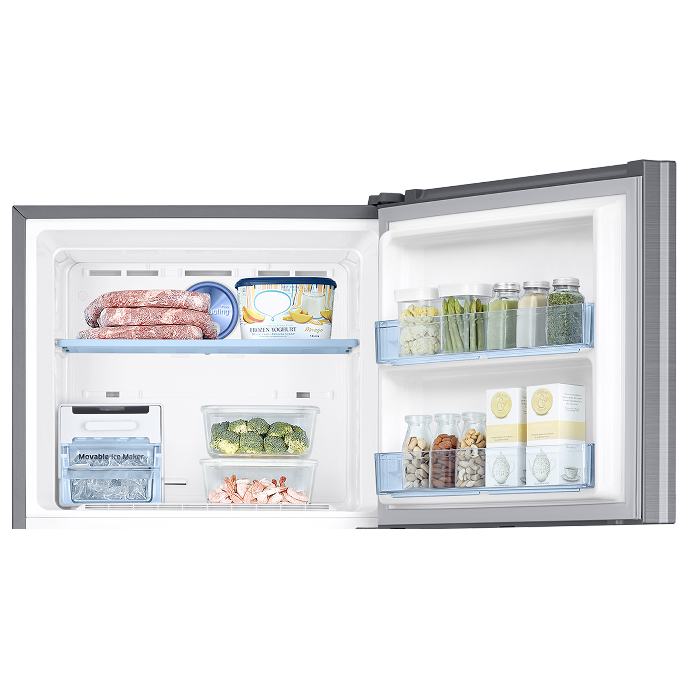 SAMSUNG 385 Litres 2 Star Frost Free Double Door Convertible Refrigerator with Deodorizer (RT42C5532S8/HL, Elegant Inox)_8