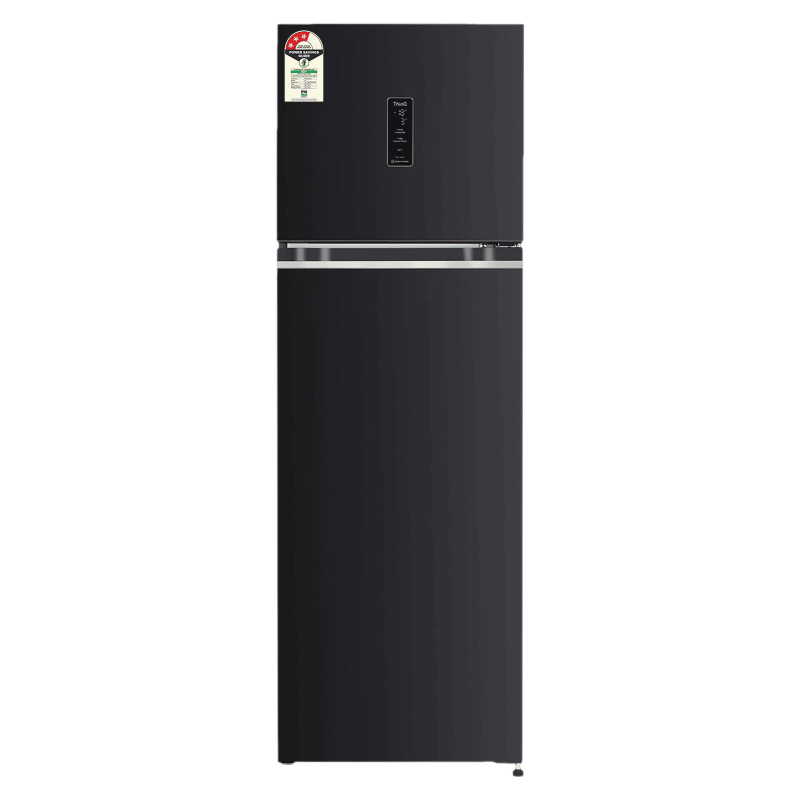 LG 246 Litres 3 Star Frost Free Double Door Convertible Refrigerator with Door Cooling Plus Technology (GL-T262TESX.AESZEB, Ebony Sheen)_1