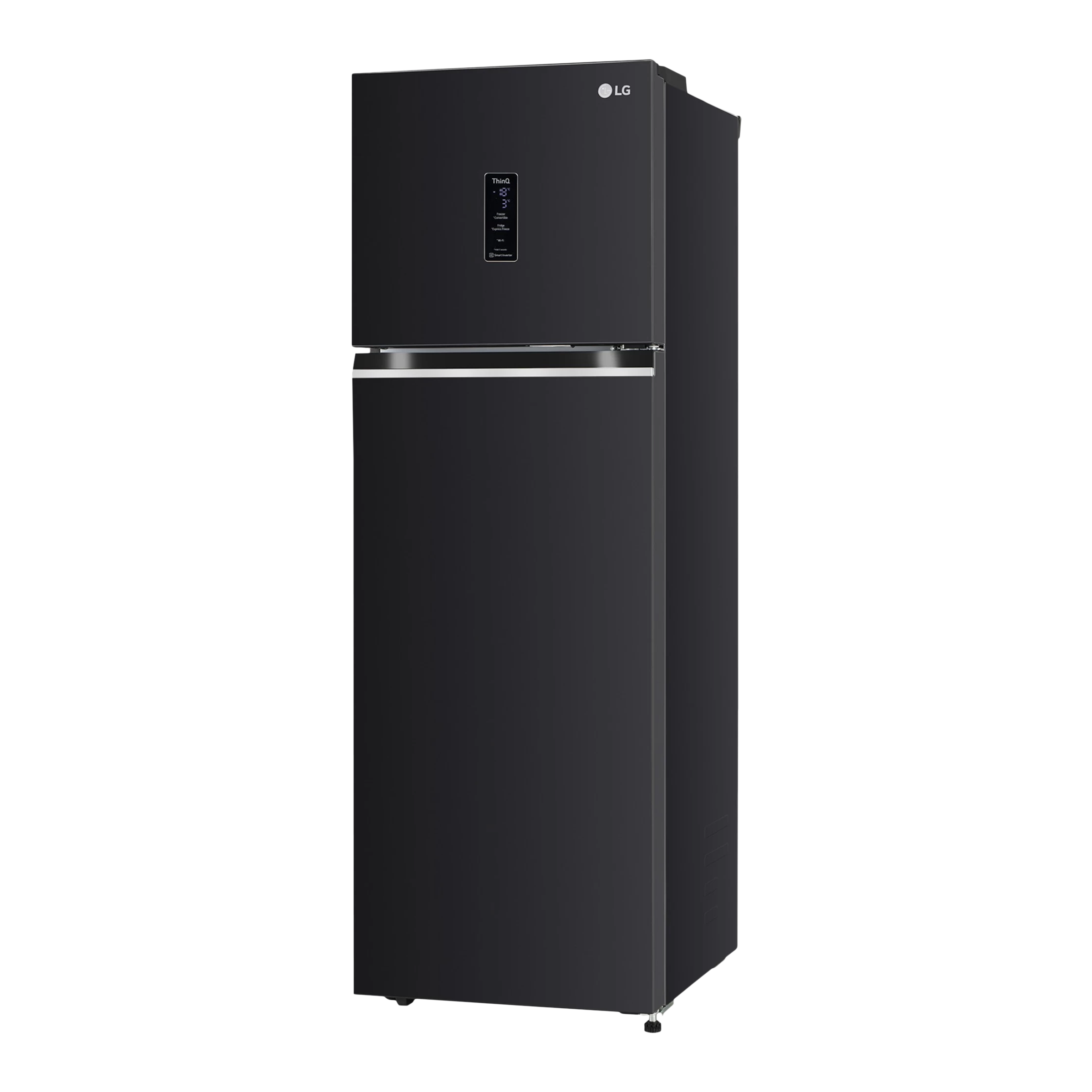 LG 246 Litres 3 Star Frost Free Double Door Convertible Refrigerator with Door Cooling Plus Technology (GL-T262TESX.AESZEB, Ebony Sheen)_4