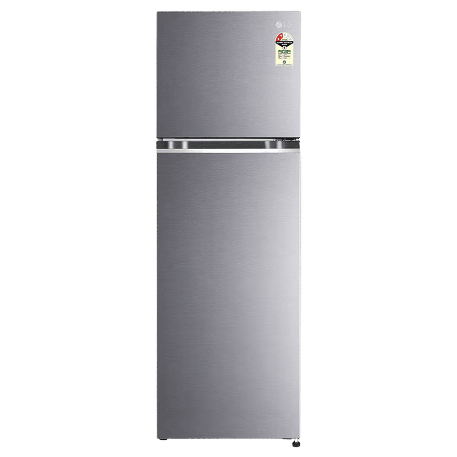 LG 272 Litres 2 Star Frost Free Double Door Refrigerator with Smart Diagnosis (GL-N312SDSY, Dazzle Steel)_1
