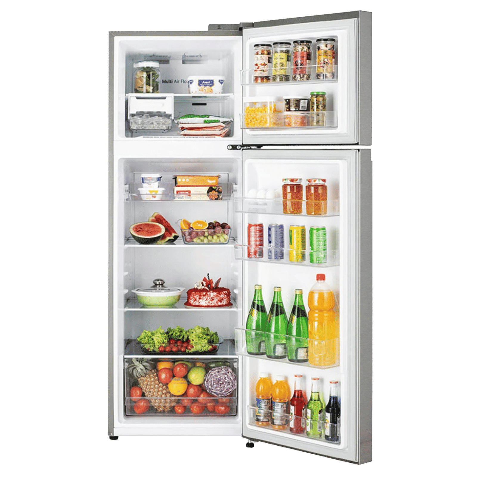 LG 272 Litres 2 Star Frost Free Double Door Refrigerator with Smart Diagnosis (GL-N312SDSY, Dazzle Steel)_5