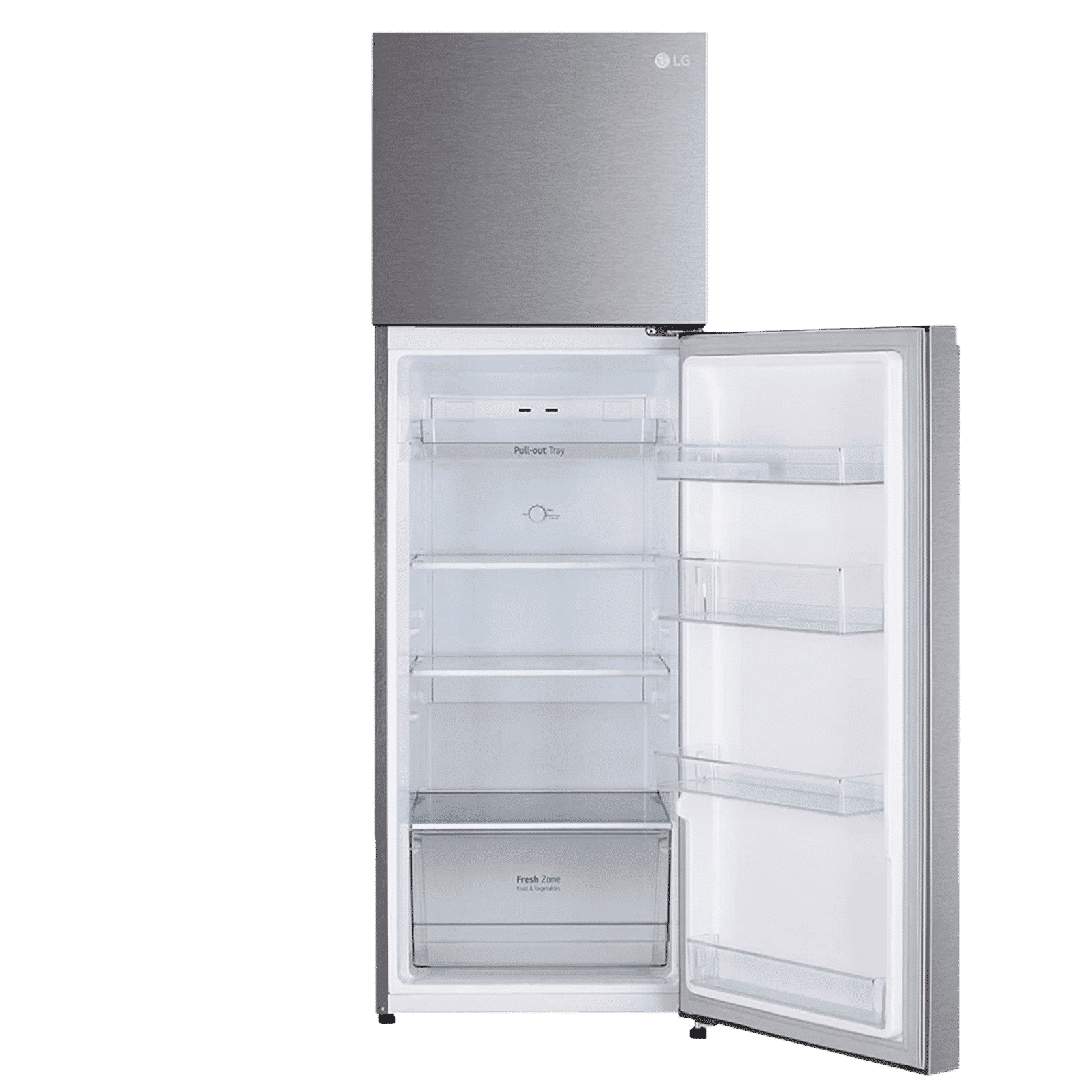 LG 272 Litres 2 Star Frost Free Double Door Refrigerator with Smart Diagnosis (GL-N312SDSY, Dazzle Steel)_6