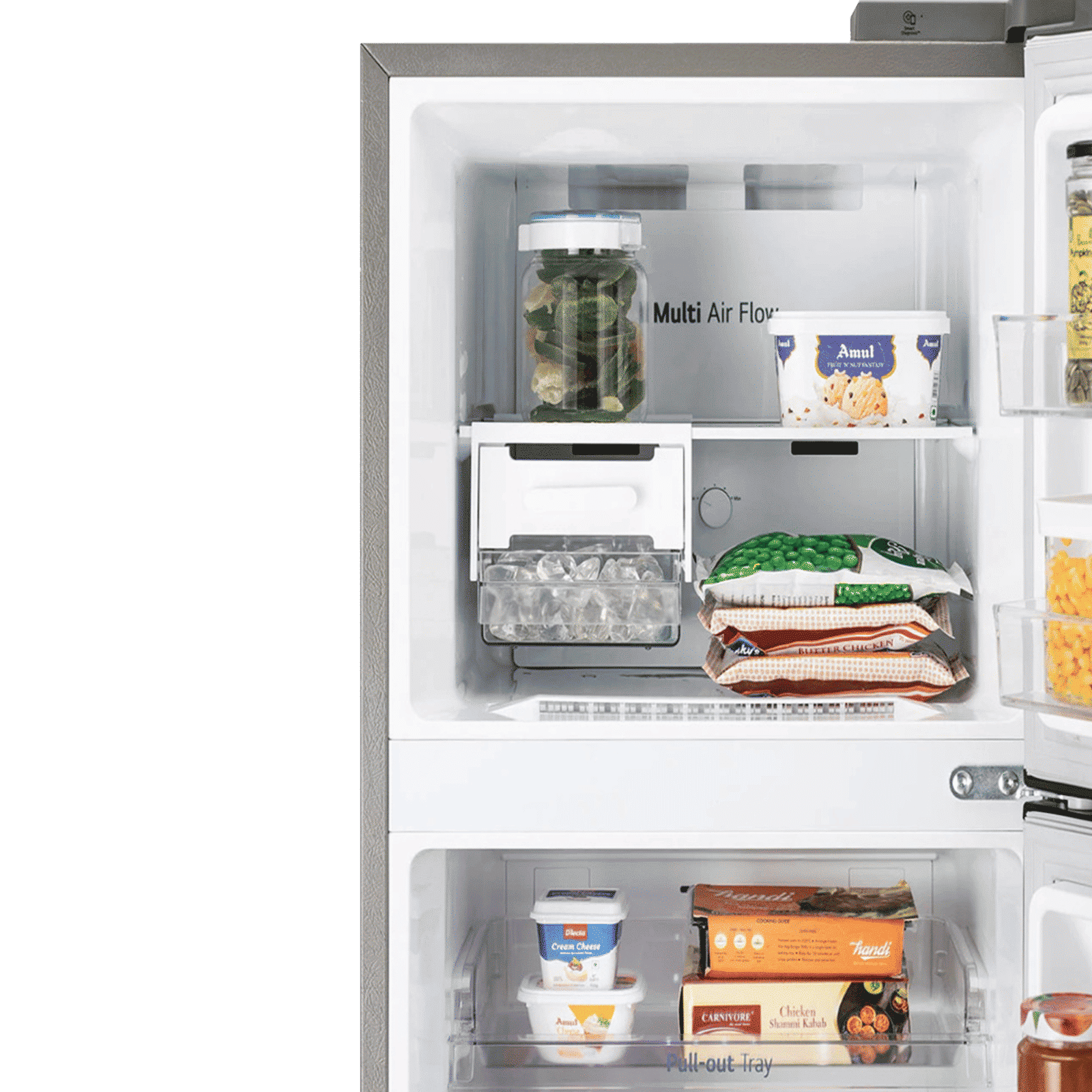 LG 272 Litres 2 Star Frost Free Double Door Refrigerator with Smart Diagnosis (GL-N312SDSY, Dazzle Steel)_8