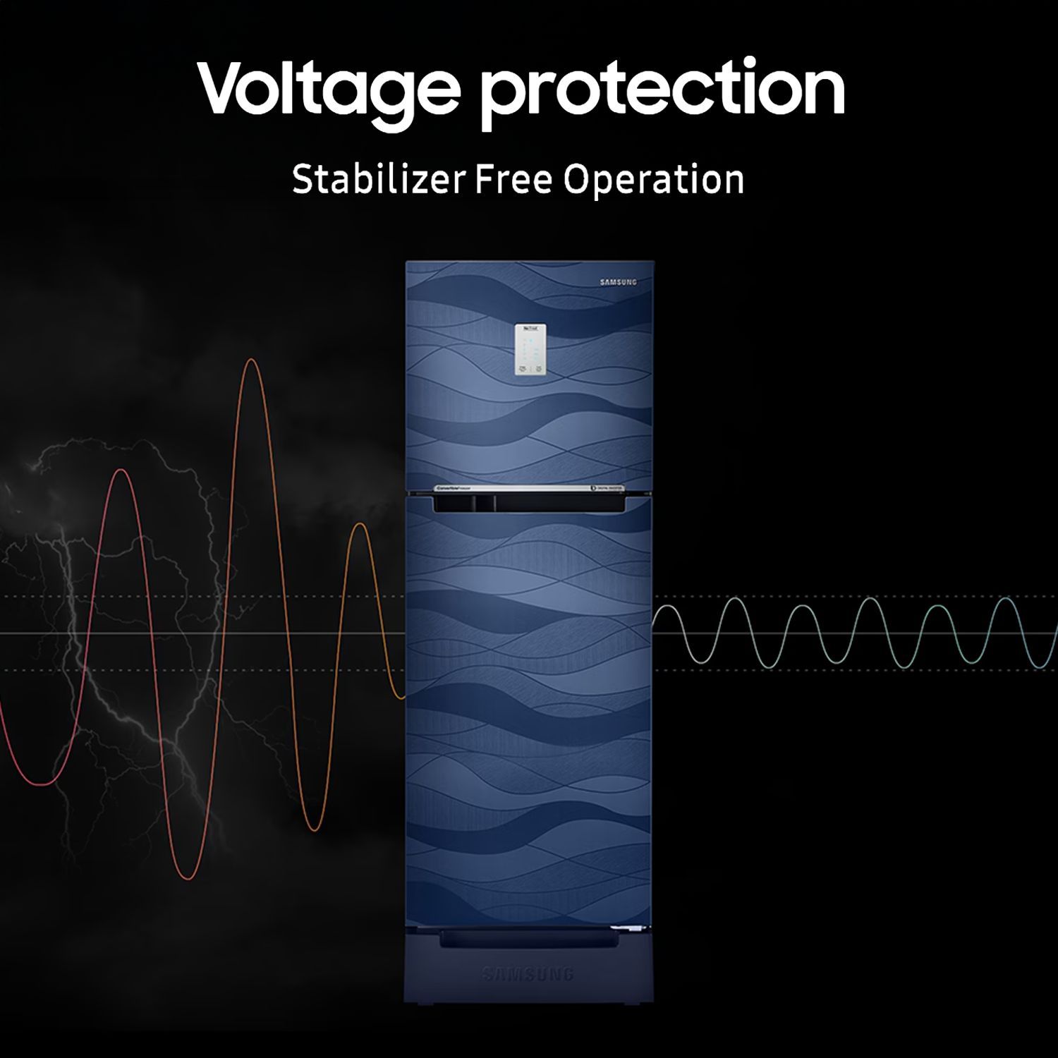 SAMSUNG 236 Litres 2 Star Frost Free Double Door Convertible Refrigerator with Deodorizing Filter (RT28C3732HS/HL, Hydrangea Blue) SAMSUNG 236 Litres 2 Star Frost Free Double Door Convertible Refrigerator with Deodorizing Filter (RT28C3732HS/HL, Hydrangea Blue)_15