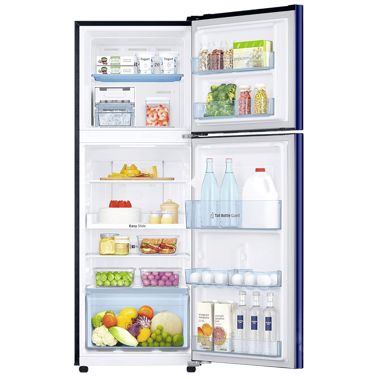 SAMSUNG 236 Litres 2 Star Frost Free Double Door Convertible Refrigerator with Deodorizing Filter (RT28C3732HS/HL, Hydrangea Blue)_5
