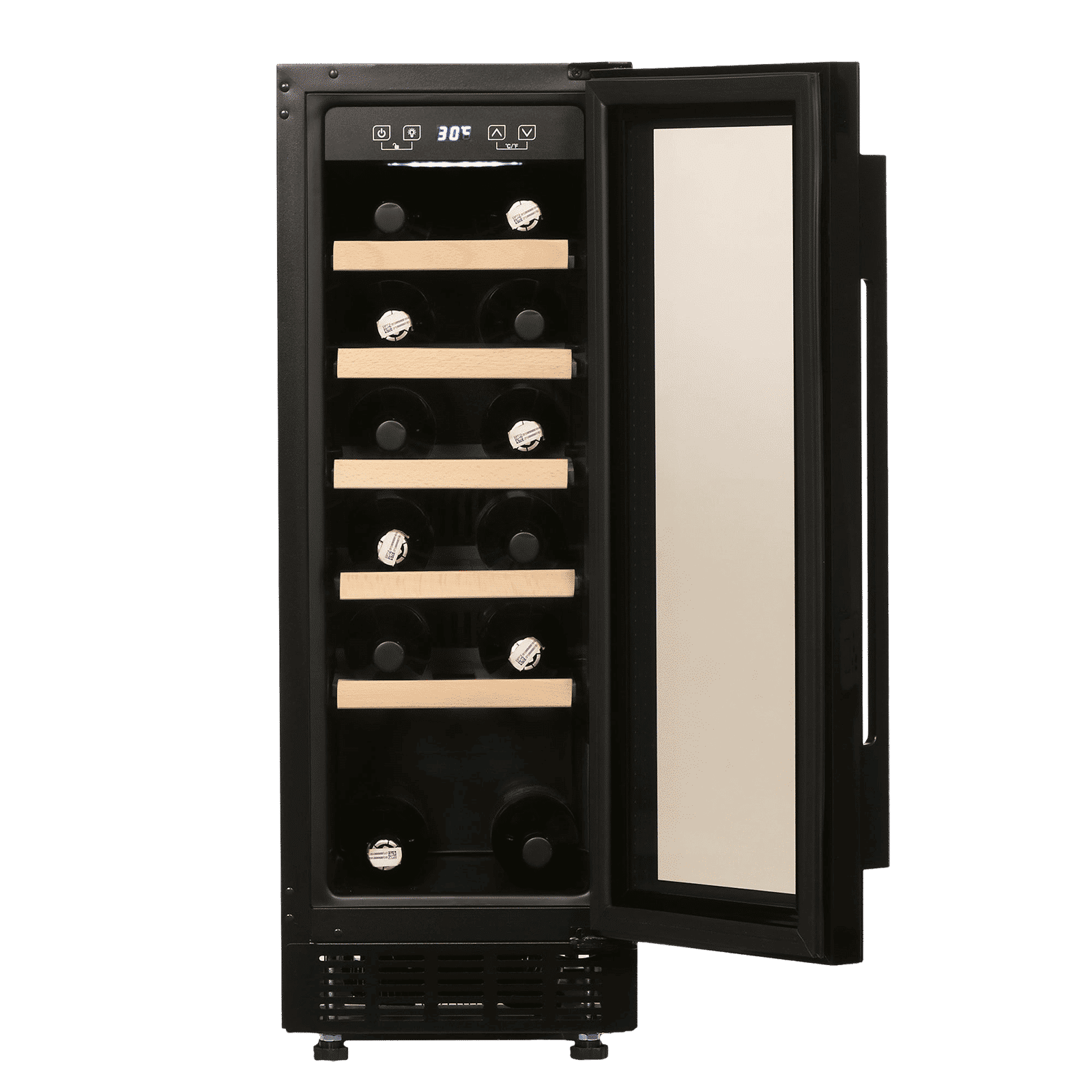 FABER 58 Litres 20 Bottles Wine Cooler (Triple Glazed Glass Door, FWCJCF58, Black)_5