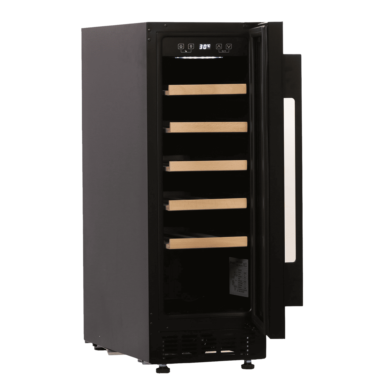 FABER 58 Litres 20 Bottles Wine Cooler (Triple Glazed Glass Door, FWCJCF58, Black)_6