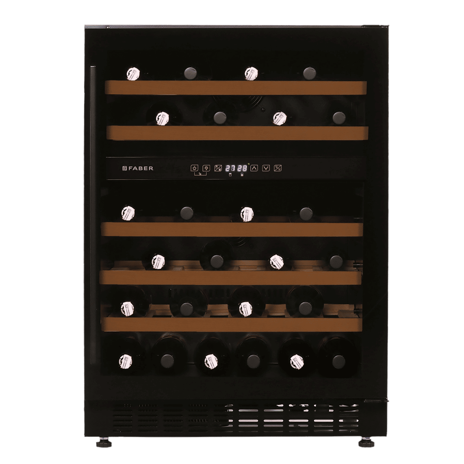 FABER 145 Litres 46 Bottles Wine Cooler (Dual Zone, FWC JCF 145S, Black) FABER 145 Litres 46 Bottles Wine Cooler (Dual Zone, FWC JCF 145S, Black)_1