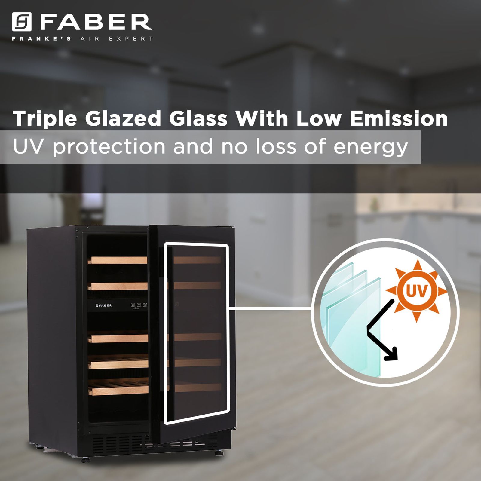 FABER 145 Litres 46 Bottles Wine Cooler (Dual Zone, FWC JCF 145S, Black) FABER 145 Litres 46 Bottles Wine Cooler (Dual Zone, FWC JCF 145S, Black)_19