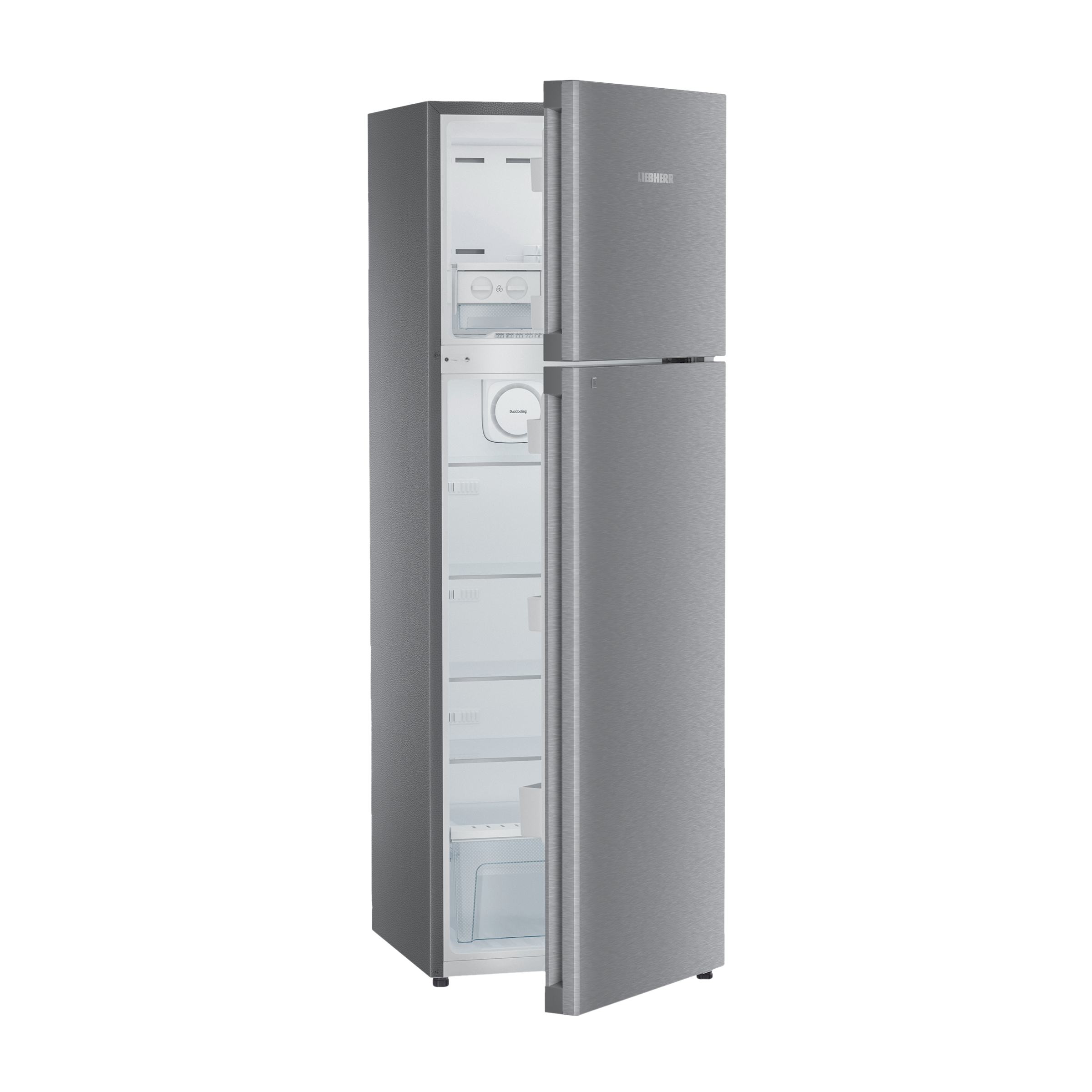 LIEBHERR 350 Litres 2 Star Frost Free Double Door Refrigerator with Vegetable Bin (TDgs 3510, Grey Steel)_9