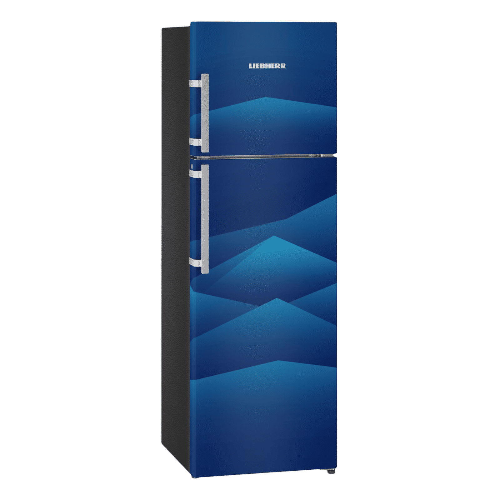 LIEBHERR 350 Litres 2 Star Frost Free Double Door Refrigerator with Duo Cool (TDbl 3540, Blue Landscape)_5