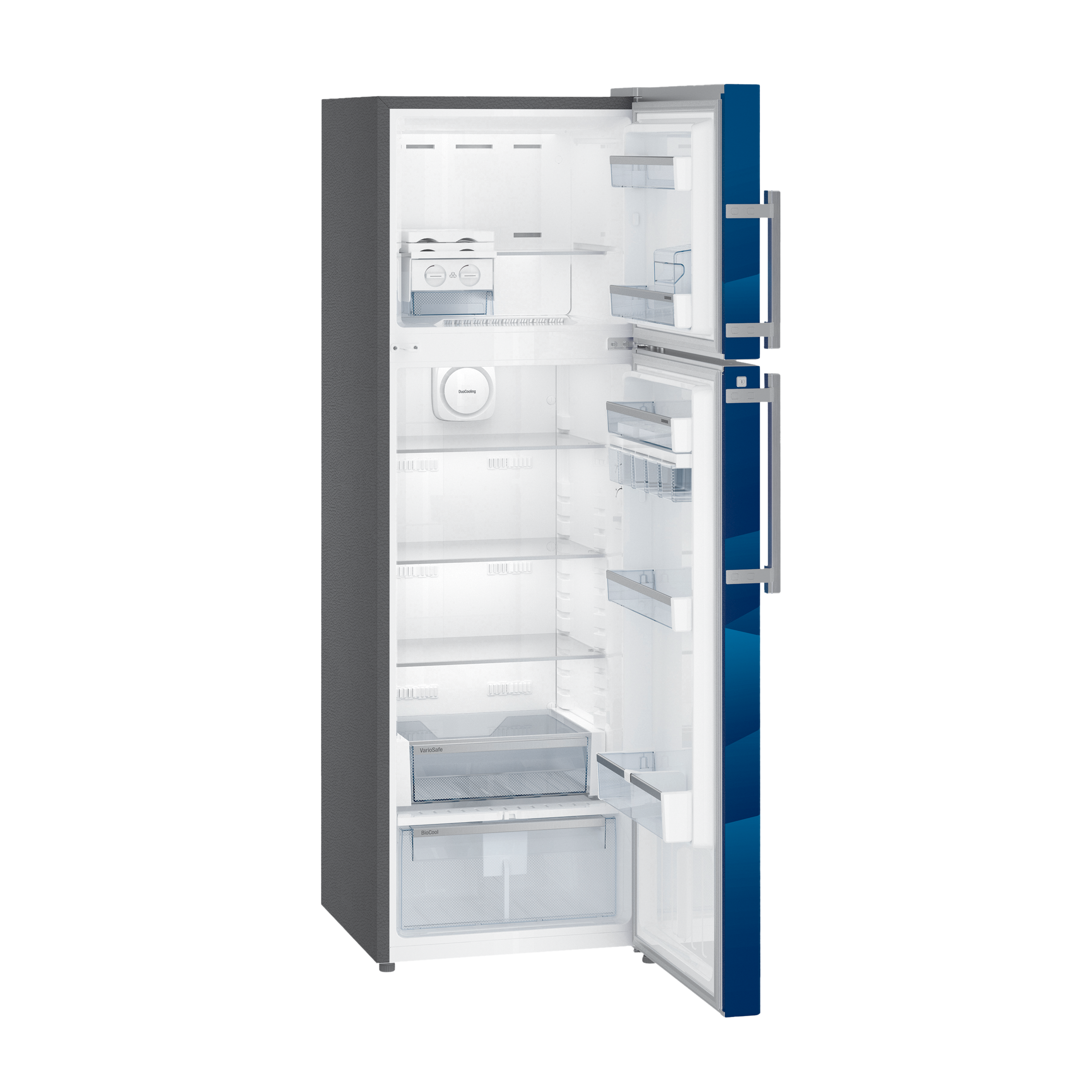 LIEBHERR 350 Litres 2 Star Frost Free Double Door Refrigerator with Duo Cool (TDbl 3540, Blue Landscape)_10