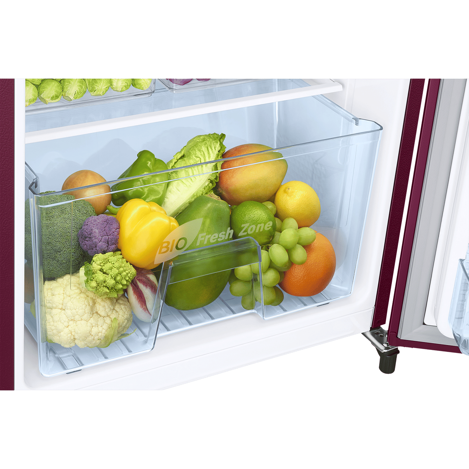 SAMSUNG Stylish Grande 183 Litres3 Star Direct Cool Single Door Refrigerator with Anti Bacterial Gasket (RR20C1723R8/HL, Blooming Saffron Red)_11