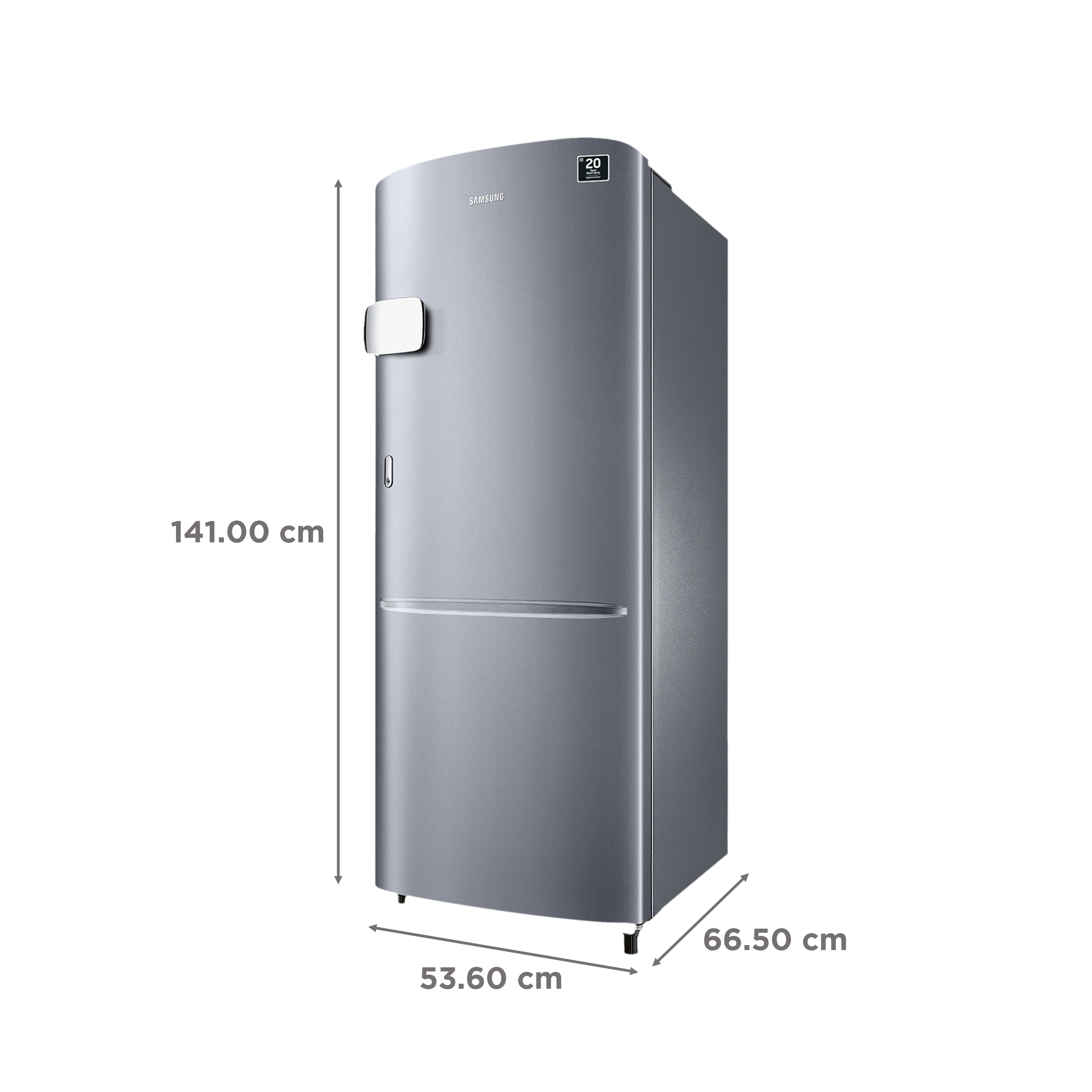 SAMSUNG 223 Litres 3 Star Direct Cool Single Door Refrigerator (RR24C2Y23S8/NL, Elegant Inox) SAMSUNG 223 Litres 3 Star Direct Cool Single Door Refrigerator (RR24C2Y23S8/NL, Elegant Inox)_3