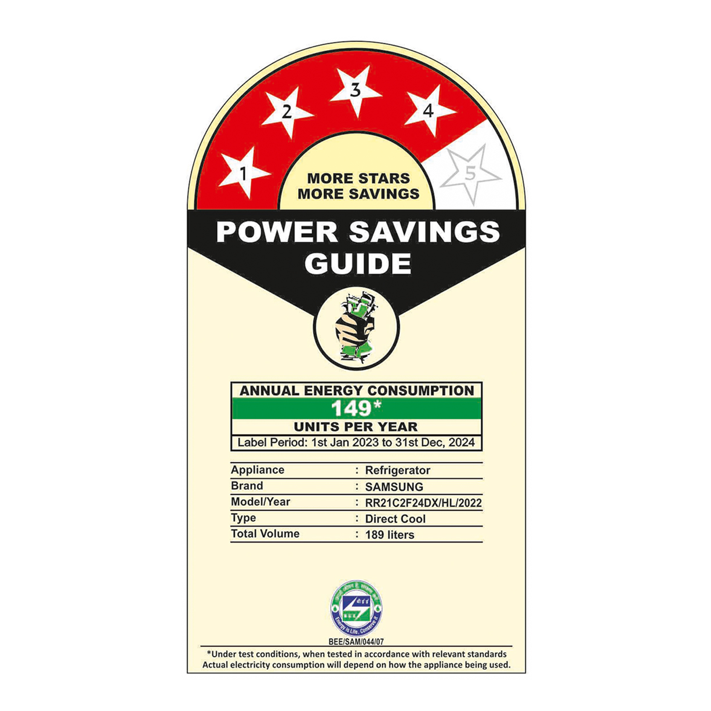 SAMSUNG 189 Litres 4 Star Direct Cool Single Door Refrigerator (RR21C2F24DX/HL, Luxe Brown)_9