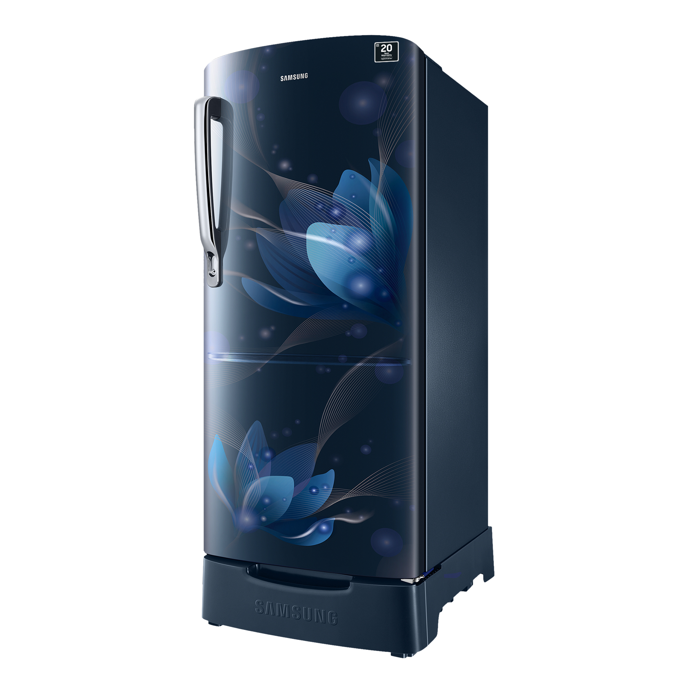 SAMSUNG 183 Litres 3 Star Direct Cool Single Door Refrigerator (RR20C1823U8/HL, Saffron Blue)_13