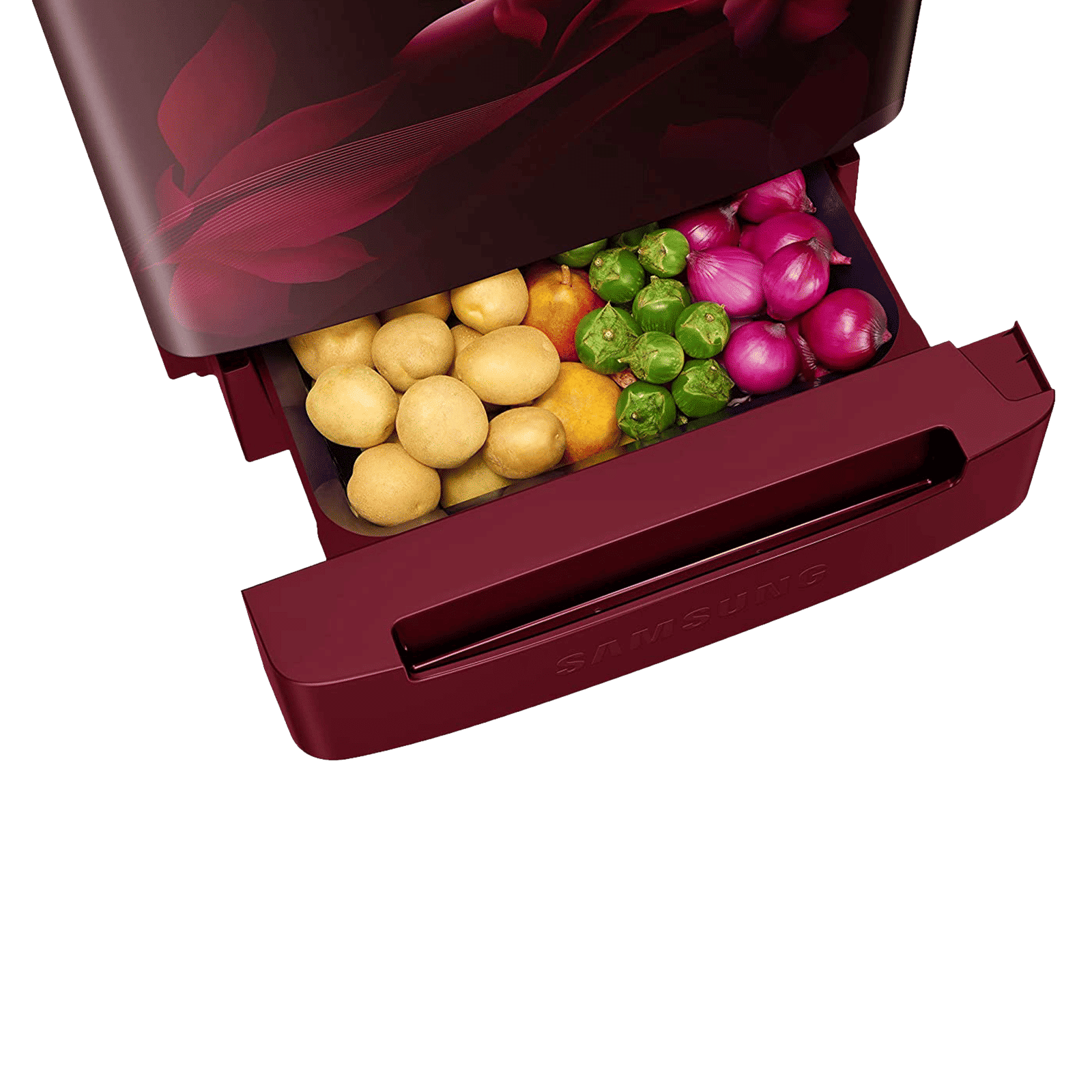 SAMSUNG 189 Litres 4 Star Direct Cool Single Door Refrigerator (RR21C2F24RZ/HL, Midnight Blossom Red)_13