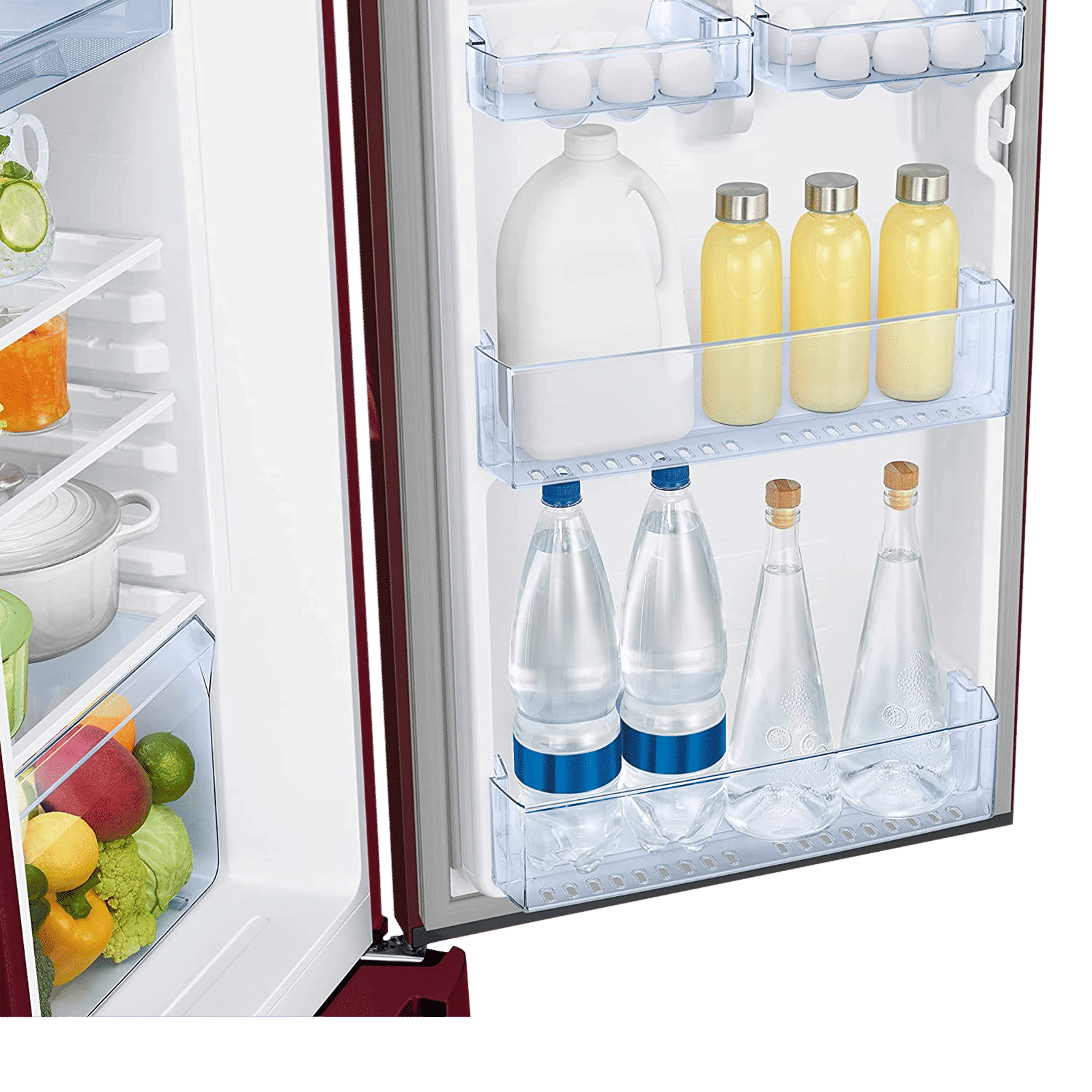 SAMSUNG 189 Litres 4 Star Direct Cool Single Door Refrigerator (RR21C2F24RZ/HL, Midnight Blossom Red)_7