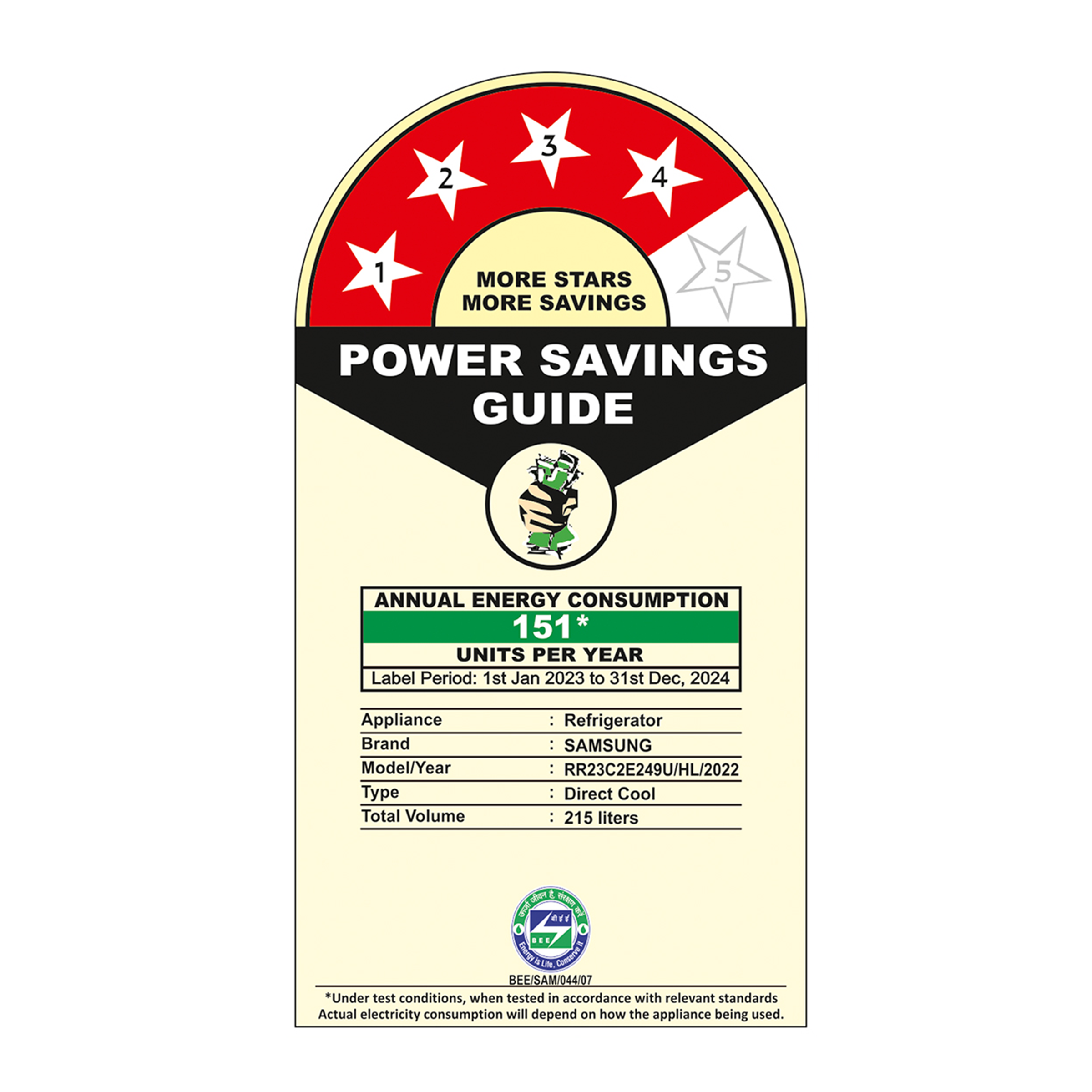 SAMSUNG 215 Litres 4 Star Direct Cool Single Door Refrigerator (RR23C2E249U/HL, Paradise Blue) SAMSUNG 215 Litres 4 Star Direct Cool Single Door Refrigerator (RR23C2E249U/HL, Paradise Blue)_8