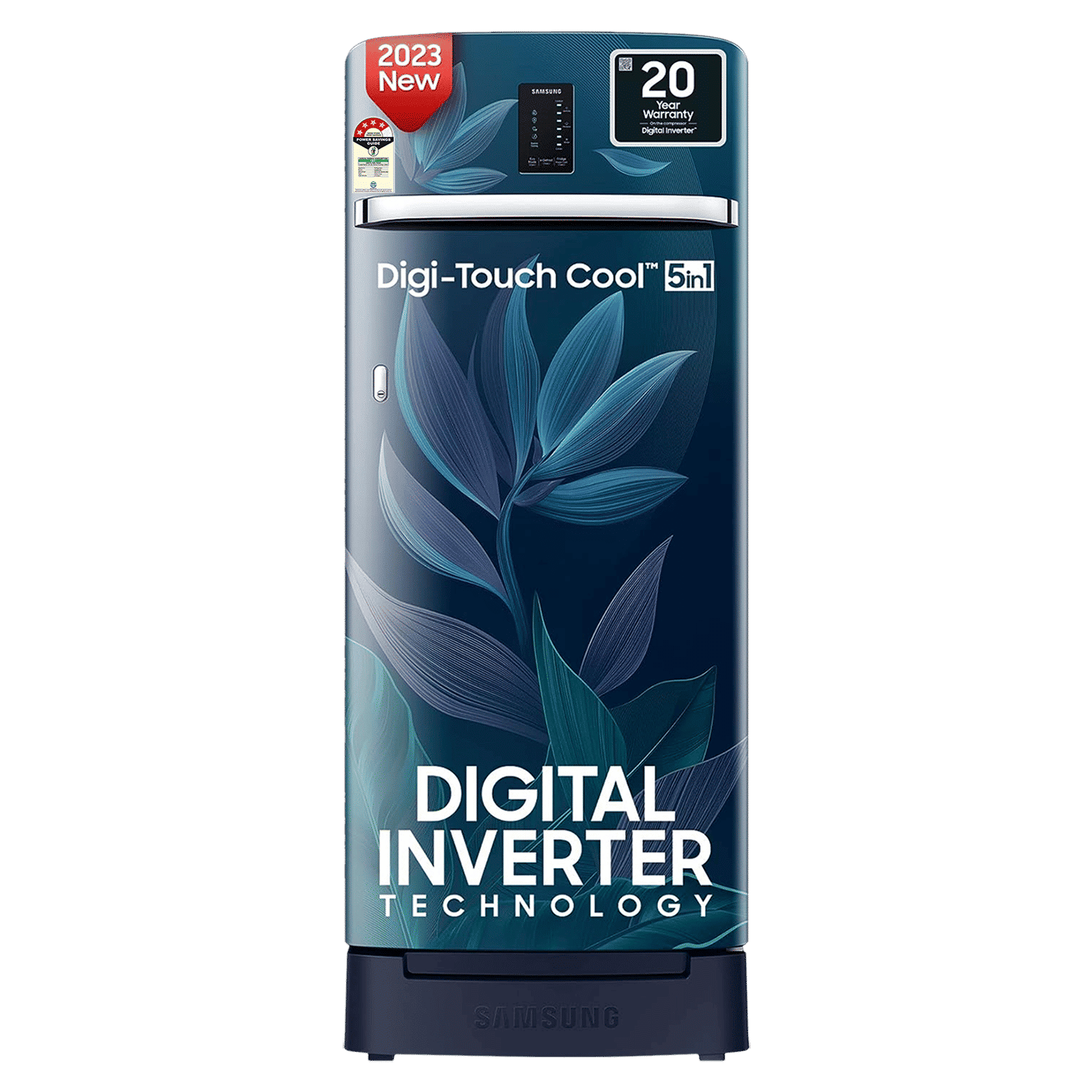 SAMSUNG 215 Litres 4 Star Direct Cool Single Door Refrigerator (RR23C2F249U/HL, Paradise Blue)_1