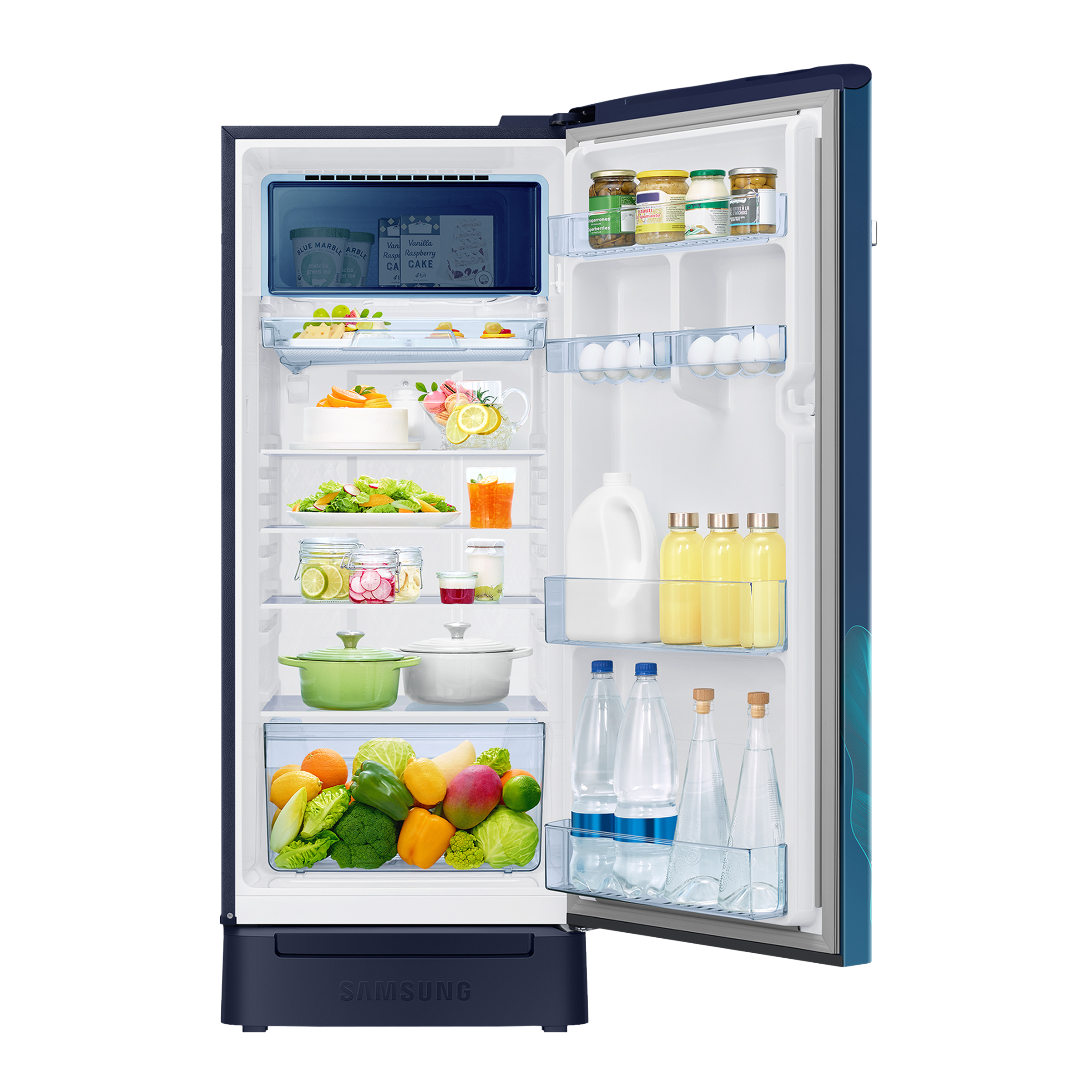 SAMSUNG 215 Litres 4 Star Direct Cool Single Door Refrigerator (RR23C2F249U/HL, Paradise Blue)_4