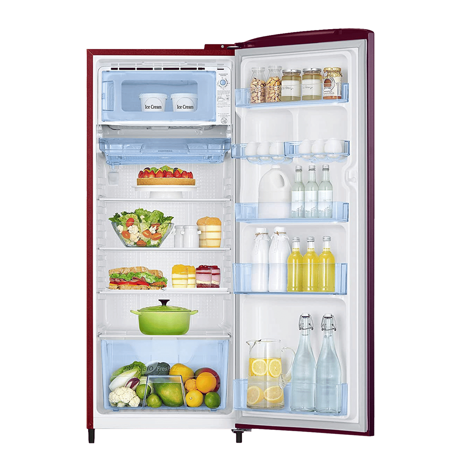 SAMSUNG 223 Litres 3 Star Direct Cool Single Door Refrigerator with Anti-Bacterial Gasket (RR24C2Y23CR/NL, Camellia Purple) SAMSUNG 223 Litres 3 Star Direct Cool Single Door Refrigerator with Anti-Bacterial Gasket (RR24C2Y23CR/NL, Camellia Purple)_4