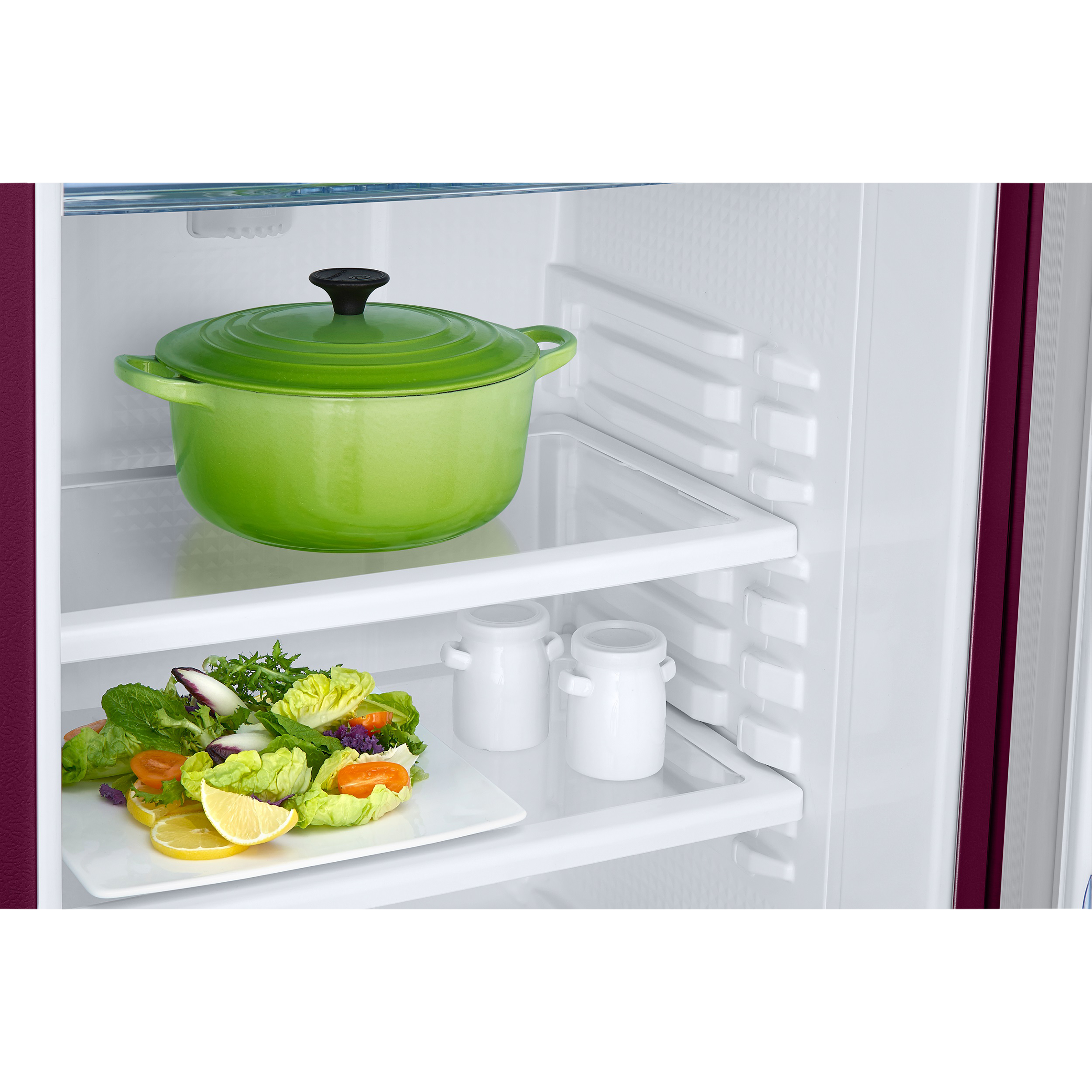 SAMSUNG 183 Litres 3 Star Direct Cool Single Door Refrigerator with Base Drawer (RR20C1823R8/HL, Saffron Red)_9