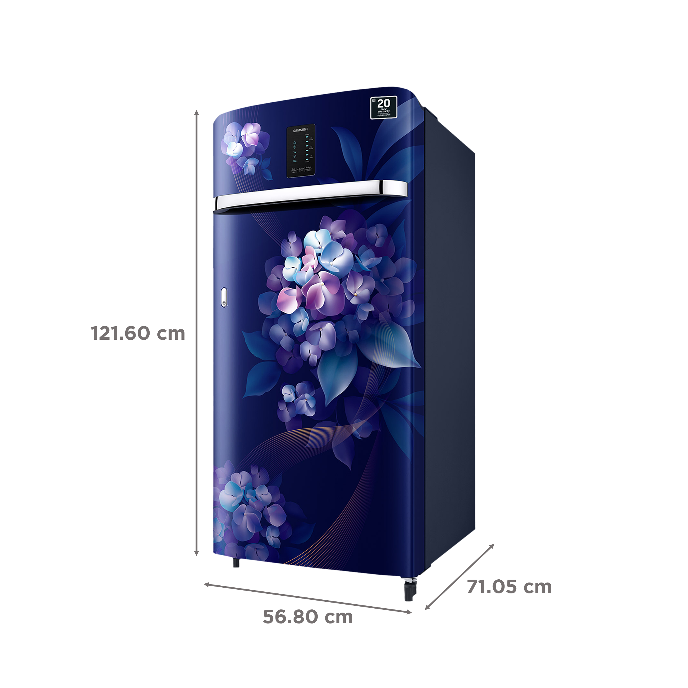 SAMSUNG 189 Litres 5 Star Direct Cool Single Door Refrigerator (RR21C2E25HS/HL, Hydrangea Blue) SAMSUNG 189 Litres 5 Star Direct Cool Single Door Refrigerator (RR21C2E25HS/HL, Hydrangea Blue)_3